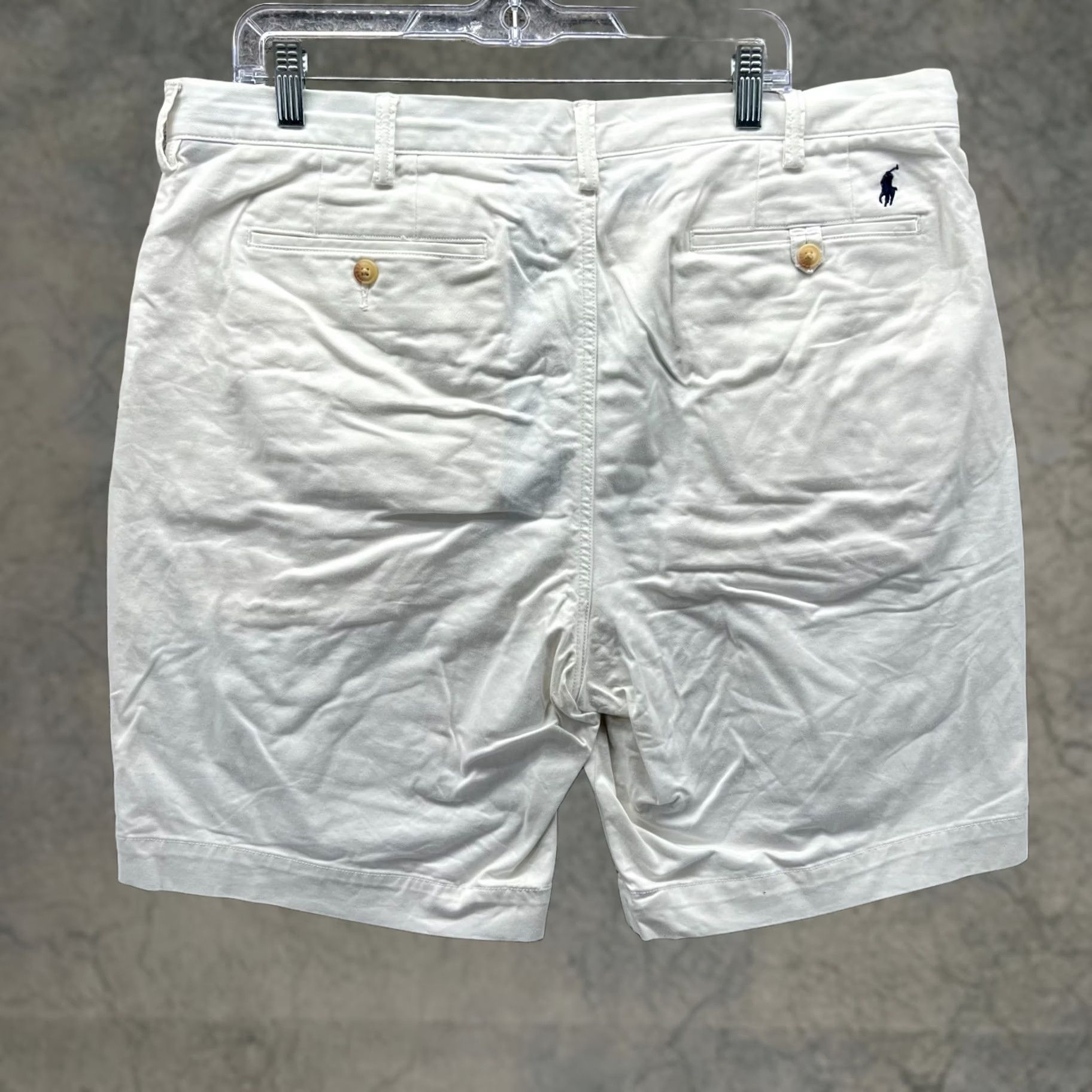 Polo Ralph Lauren Polo Ralph Lauren Chino Shorts Mens 38 Beige Flat Front Canvas Stretch Casual Golf Classic 9in Inseam Mens Size US M / EU 48-50 / 2 - 1 Thumbnail