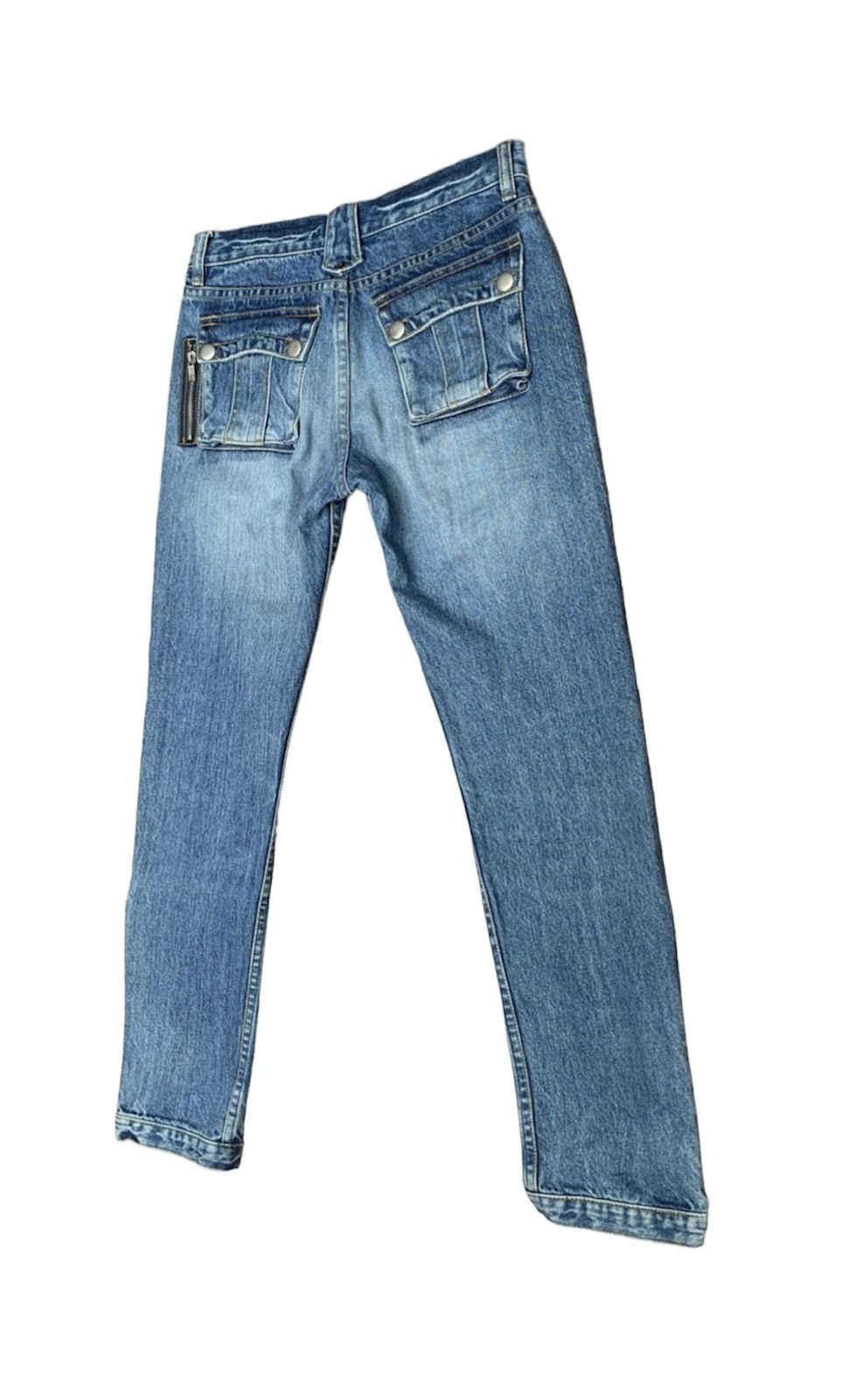 Beauty Beast × If Six Was Nine × Japanese Brand Bit Blue Distressed Multizipper Denim Pants Size US 28 / EU 44 - 5 Thumbnail