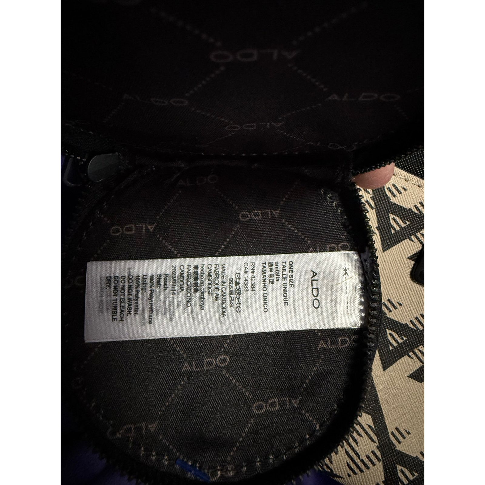 Aldo ALDO DOTROPP Geometric Crossbody Handbag Attached Zip Purse Size ONE SIZE - 7 Thumbnail