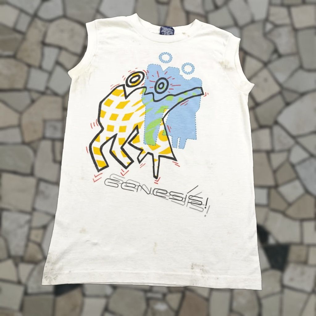 Vintage Vintage Genesis Shirt Mens Large 1986 Invisible Touch Tour Band 80s Sleeveless Size US L / EU 52-54 / 3 - 1 Thumbnail