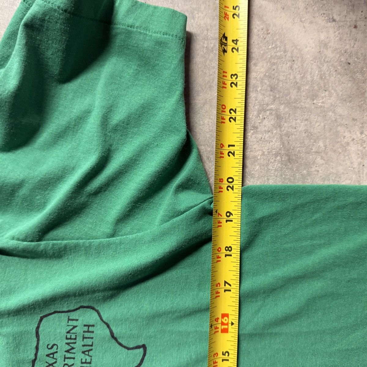 Jerzees Vintage Jerzees Texas Live Healthy Green Tee Mens Large Size US L / EU 52-54 / 3 - 6 Thumbnail