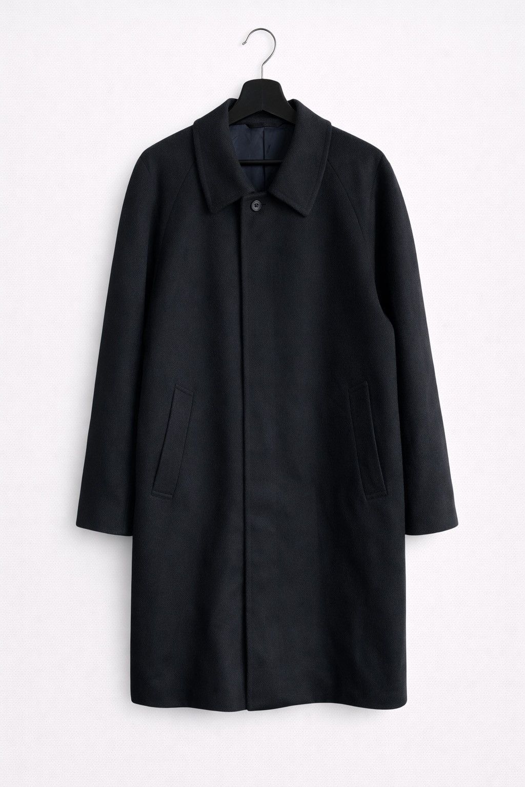 Japanese Brand MAGKAISER Pure Cashmere Long Coat Black Men’s Size 94 A6 Size US M / EU 48-50 / 2 - 1 Thumbnail