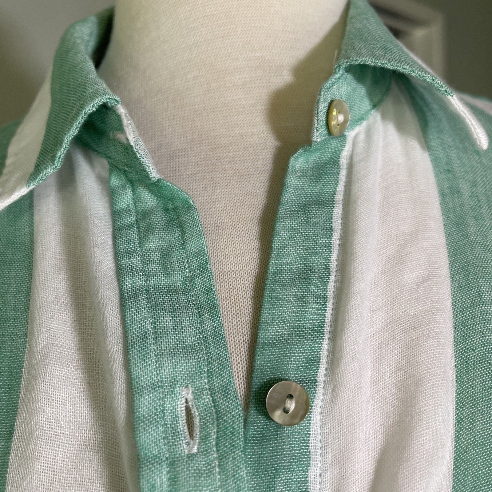 Rails Rails 100% Organic Cotton White/ Green Stripe Women’s Top Size S / US 4 / IT 40 - 6 Thumbnail