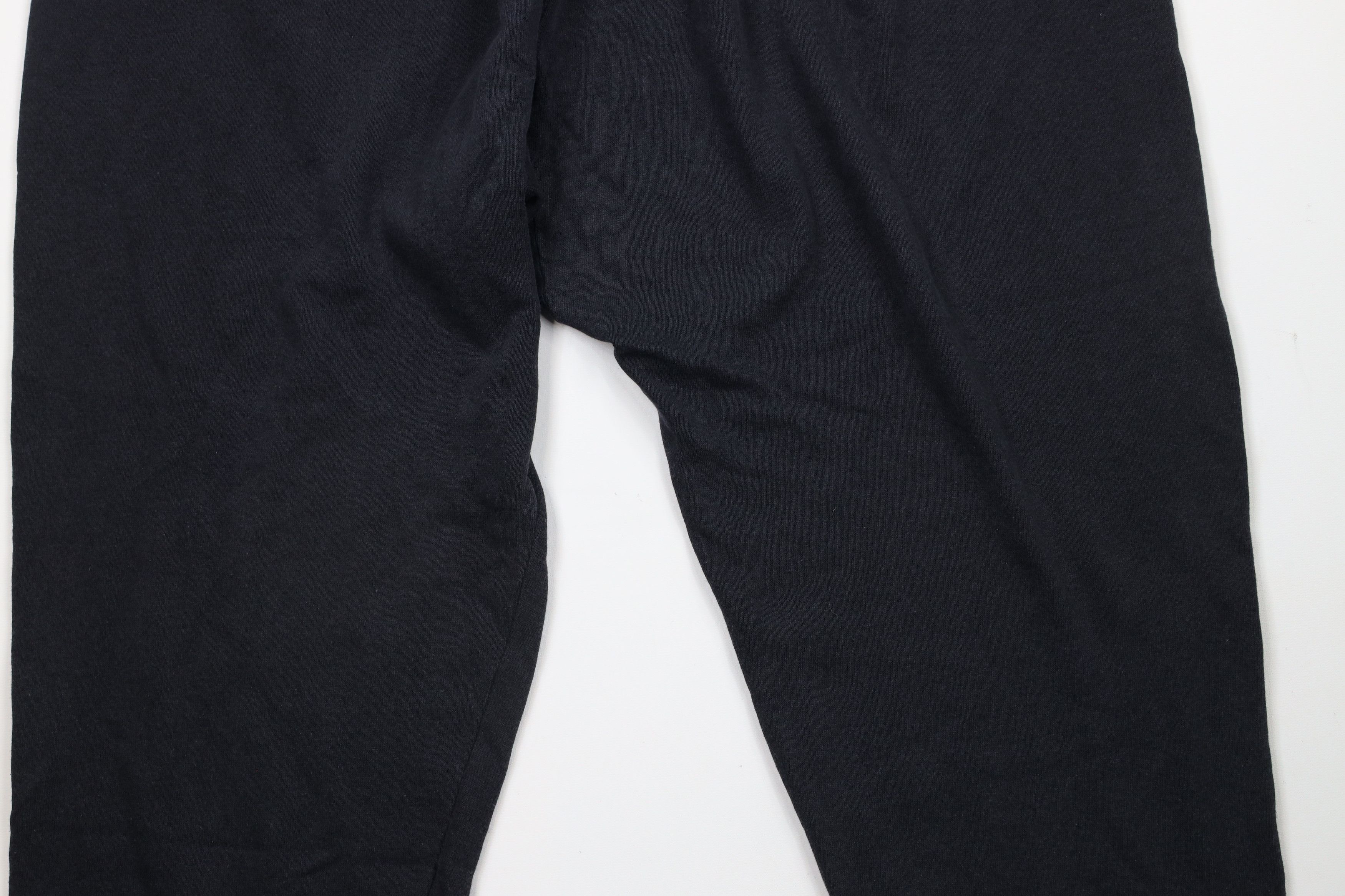Vintage Vintage 90s Streetwear Blank Sweatpants Joggers Black USA Size 32" / US 10 / IT 46 - 12 Thumbnail