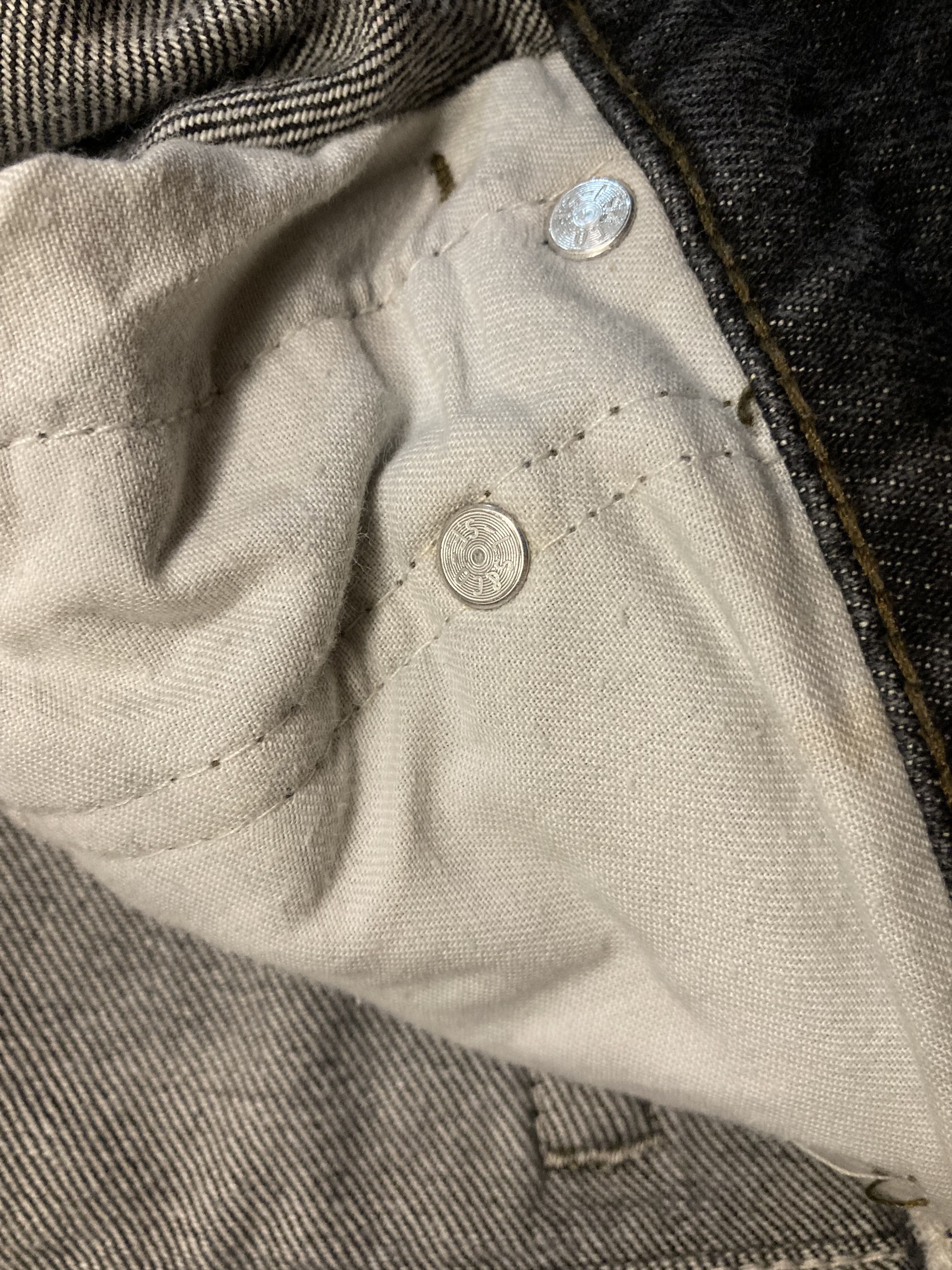 Levi's Vintage Clothing Levis 505 Dark Grey Denim 1994 year Made in USA. Size US 34 / EU 50 - 9 Thumbnail