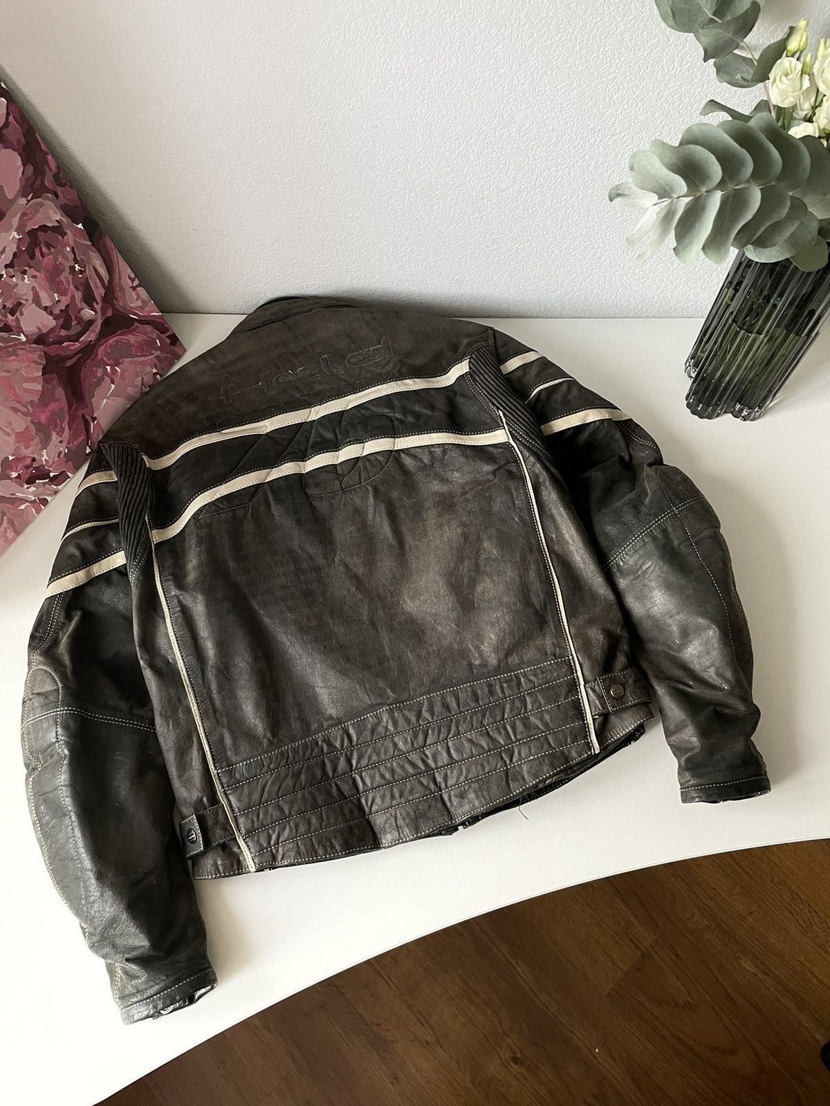 Vintage Vintage Held Racing Leather Jacket Punk Faded Brown Moto Y2K Size US XL / EU 56 / 4 - 9 Thumbnail