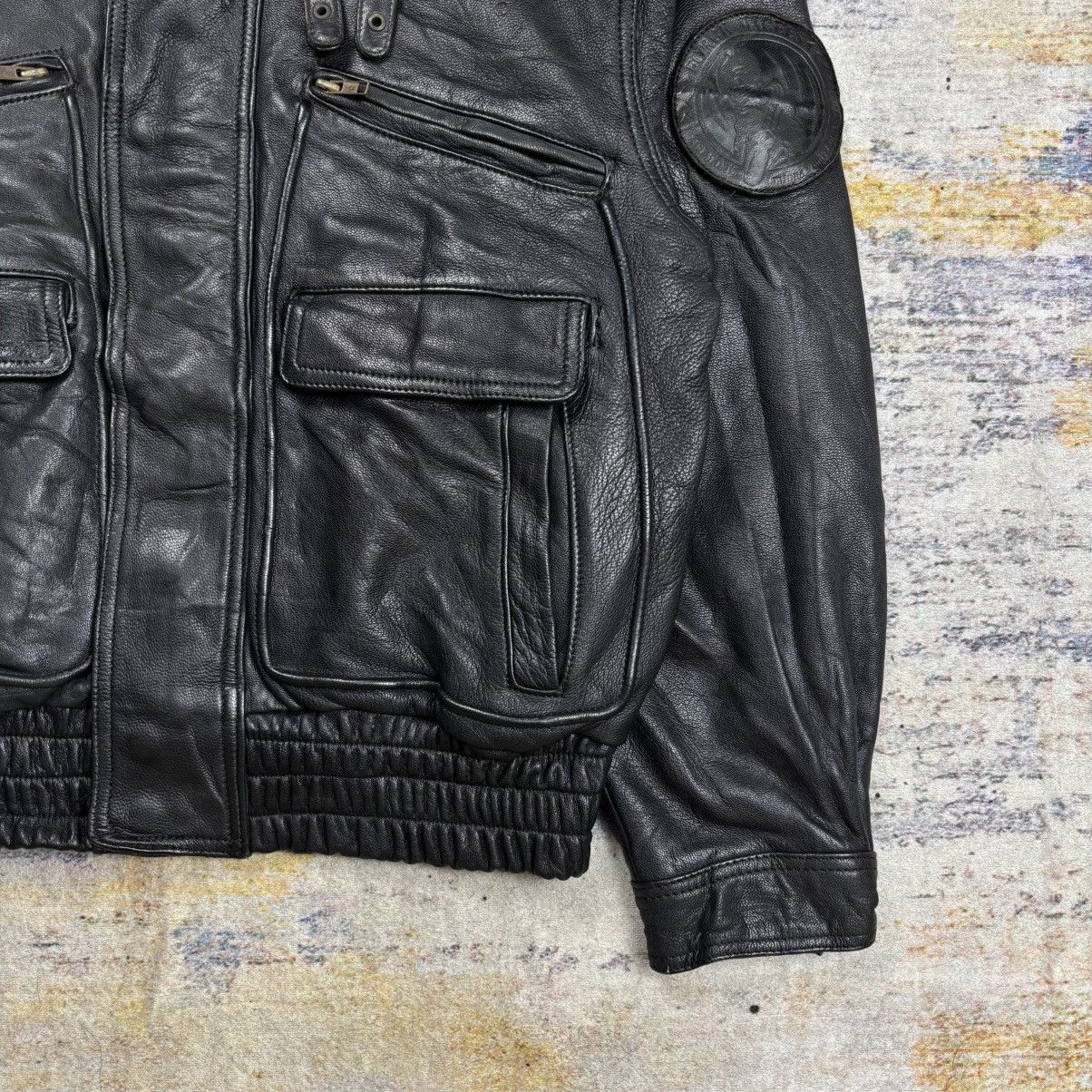 Kadoya Vintage 90s Kadoya Macees bikers leather jacket Size US L / EU 52-54 / 3 - 5 Thumbnail