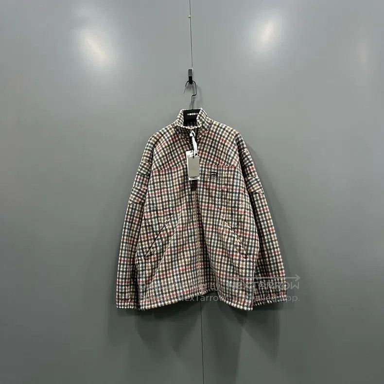 Balenciaga Balenciaga Double Hook Plaid Embroidered Jacket Size US M / EU 48-50 / 2 - 1 Thumbnail