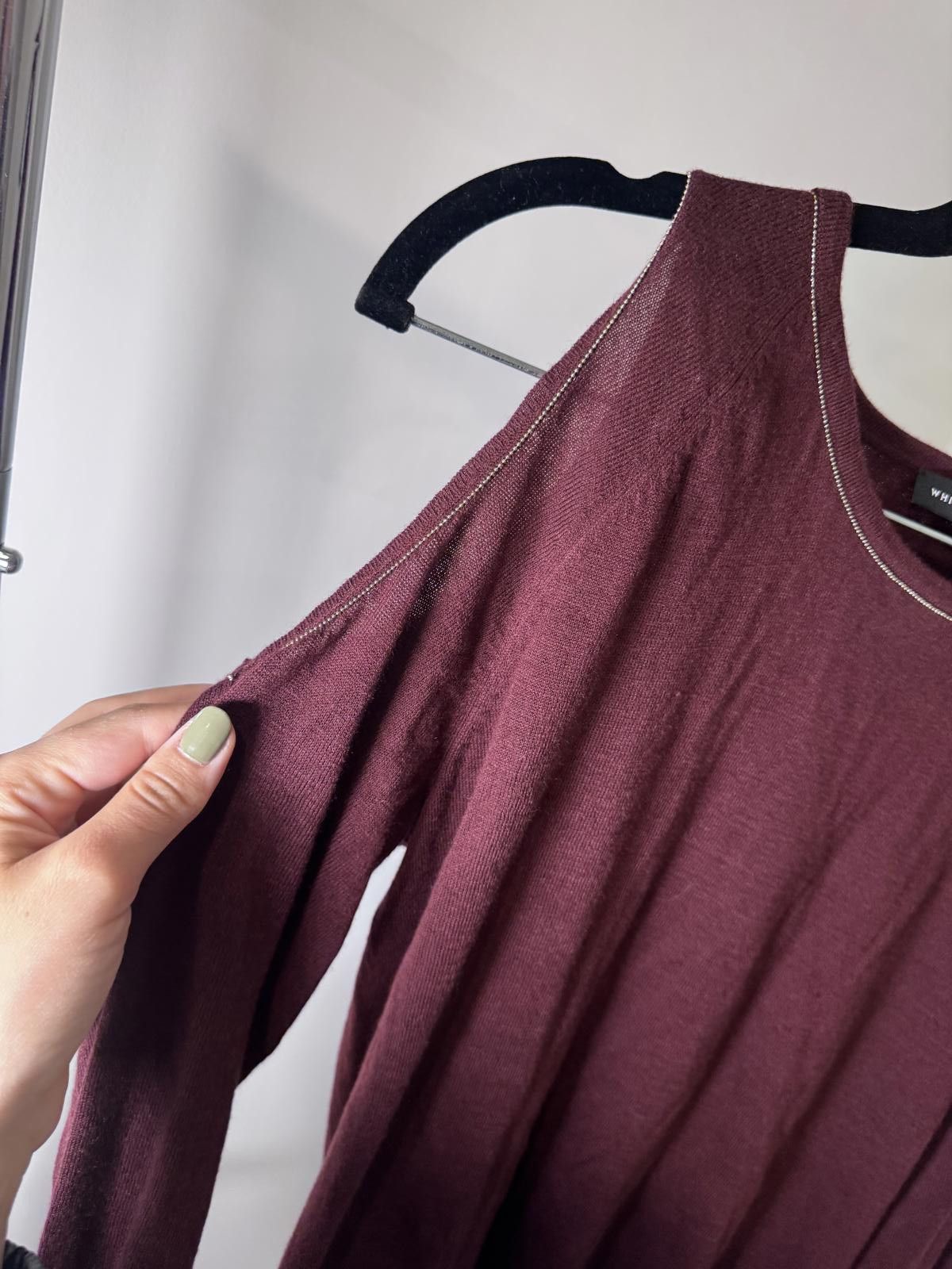 Worthington Worthington Women's Sleeveless Sweater Top, Burgundy Size M / US 6-8 / IT 42-44 - 3 Thumbnail