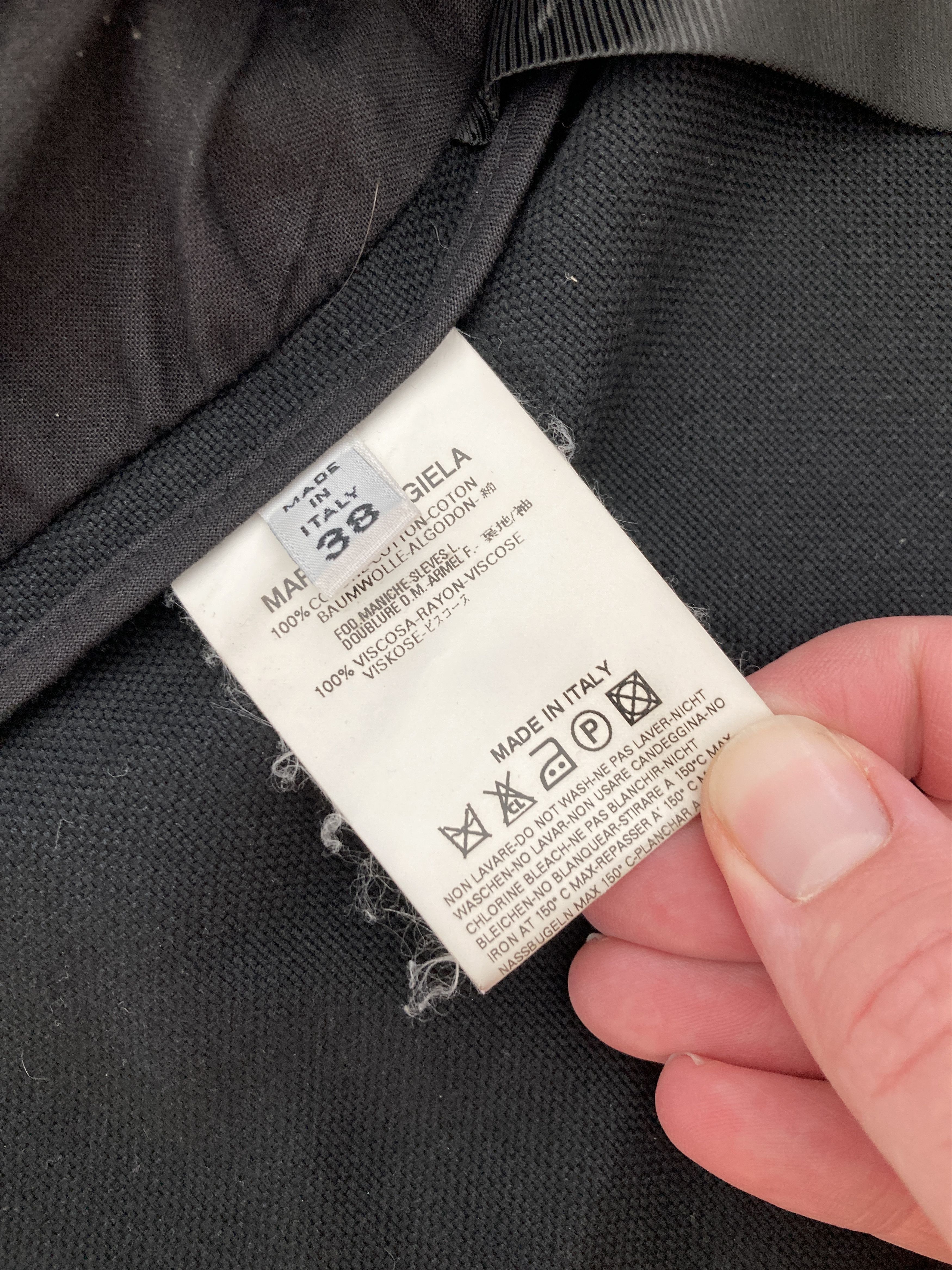 Maison Margiela SS2003 Cut Off Collar Blazer Jacket Size XS / US 0-2 / IT 36-38 - 12 Thumbnail
