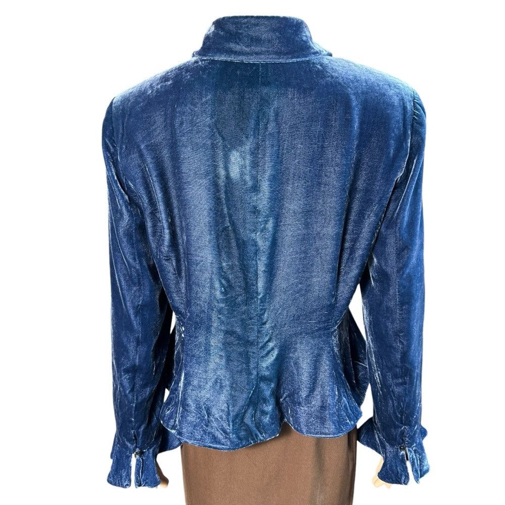 Ralph Lauren Ralph Lauren Silk Blend Velvet Teal Jacket Size 14 Petite Size XL / US 12-14 / IT 48-50 - 5 Thumbnail