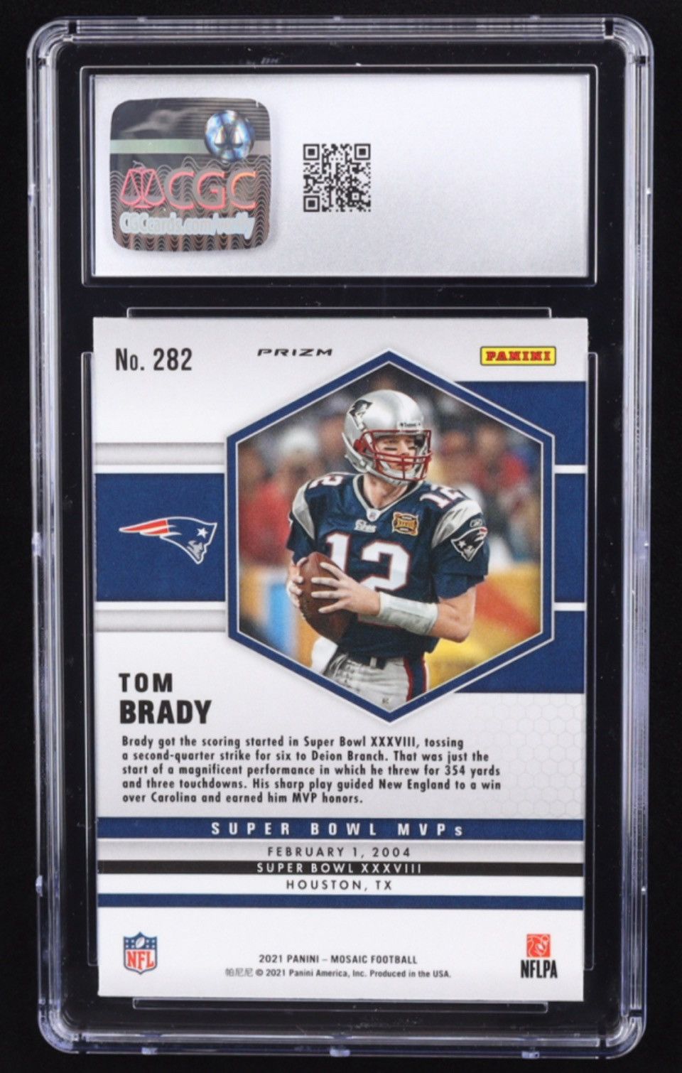 Other Tom Brady 2021 Panini Mosaic Mosaic Green #282 MVP (CGC 10) Size ONE SIZE - 2 Thumbnail