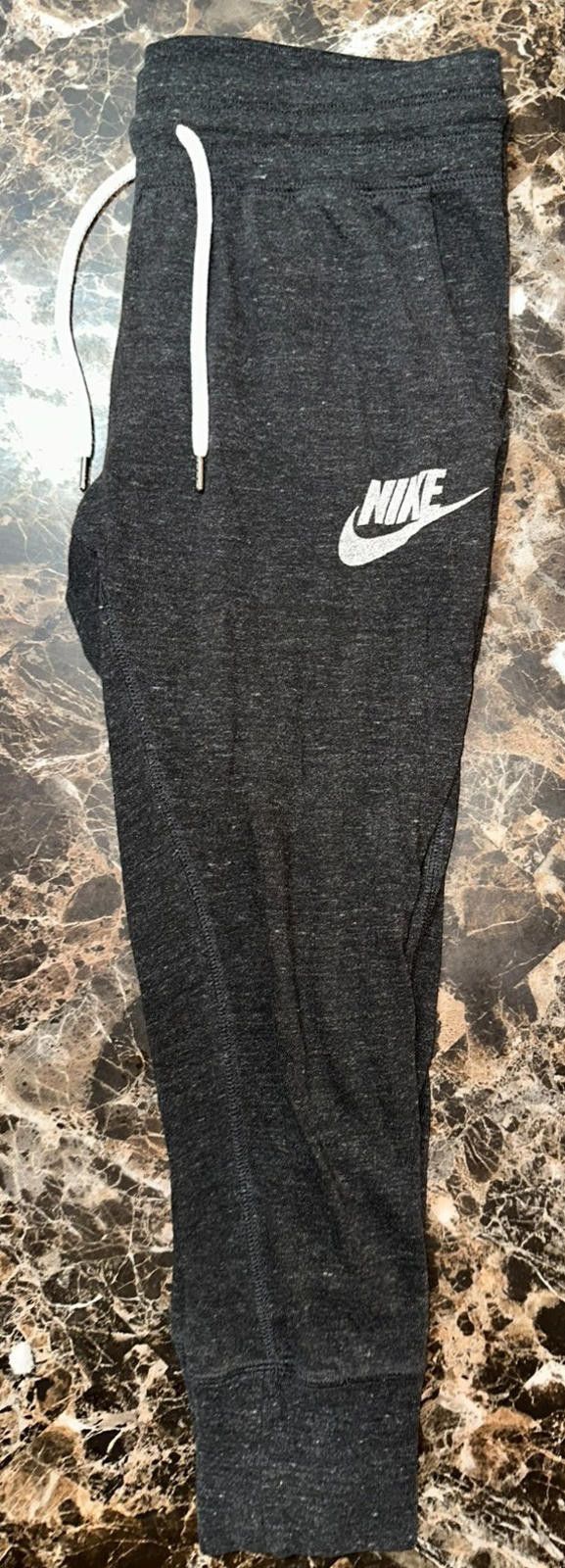 Nike Nike Jogger Sweatpants Charcoal Gray Size M Logo Drawstring Size 32" / US 10 / IT 46 - 3 Thumbnail