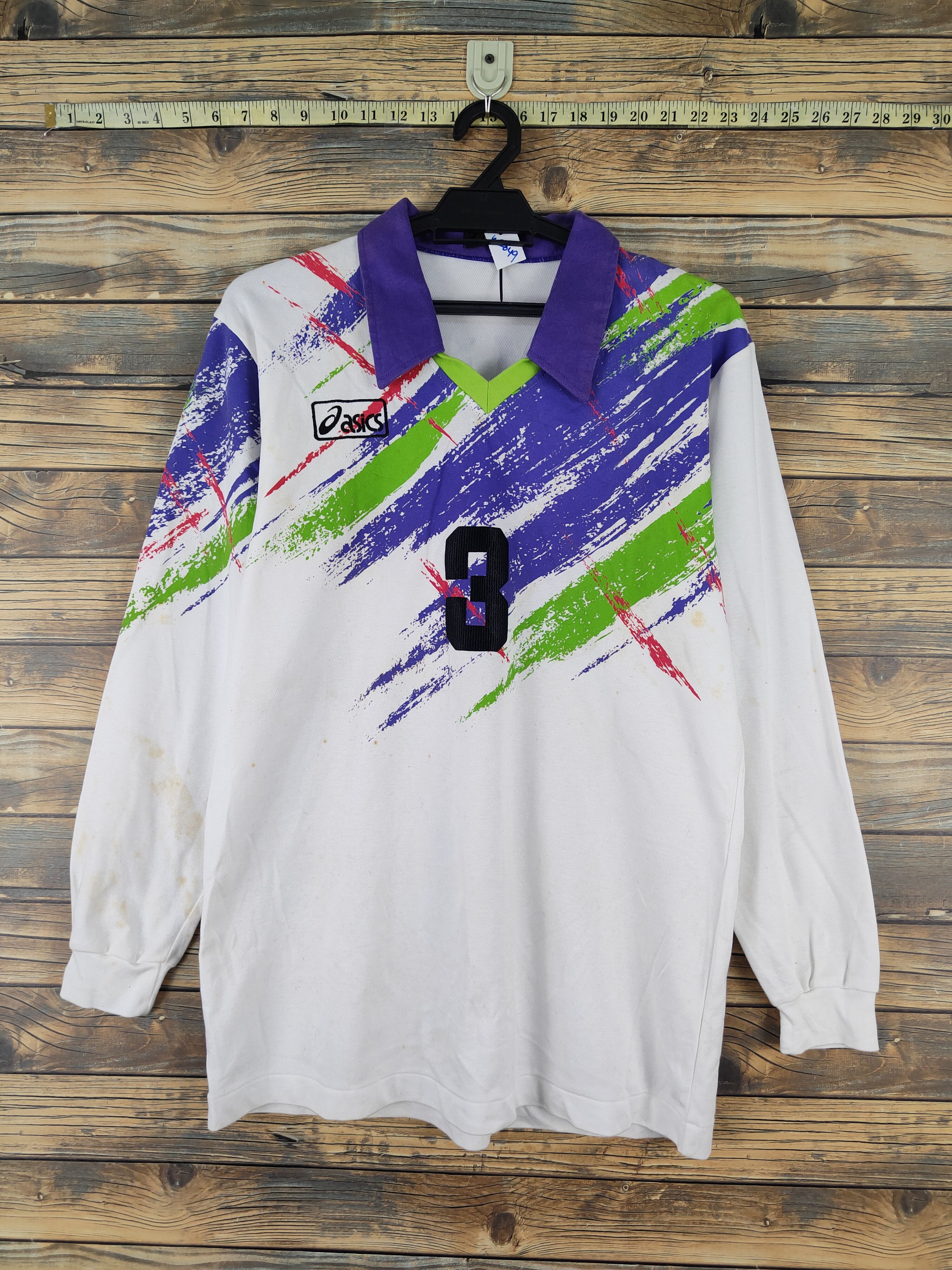 Asics × Vintage Asics sport vintage japan Long Sleeve T-shirts #W2049 Size US M / EU 48-50 / 2 - 1 Thumbnail