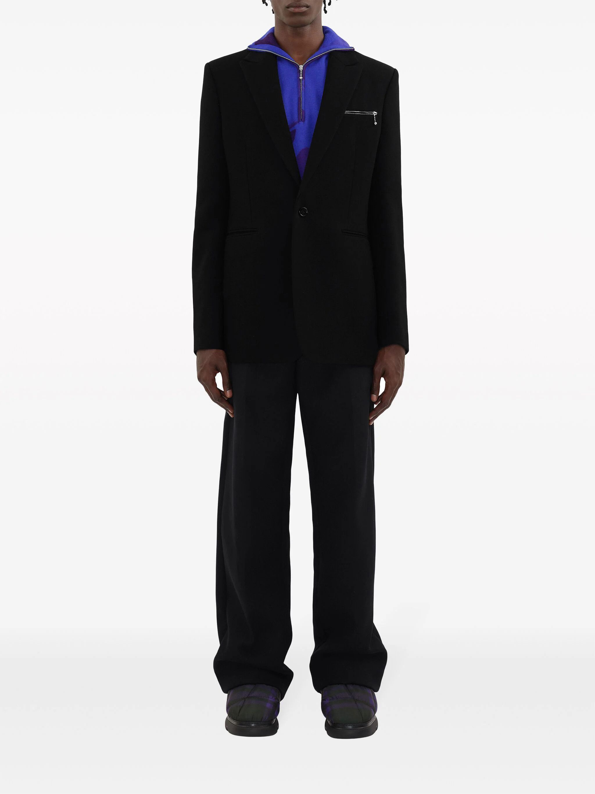 Burberry o1w1db10824 Single-Breasted Wool Blazer in Black Size US S / EU 44-46 / 1 - 2 Thumbnail