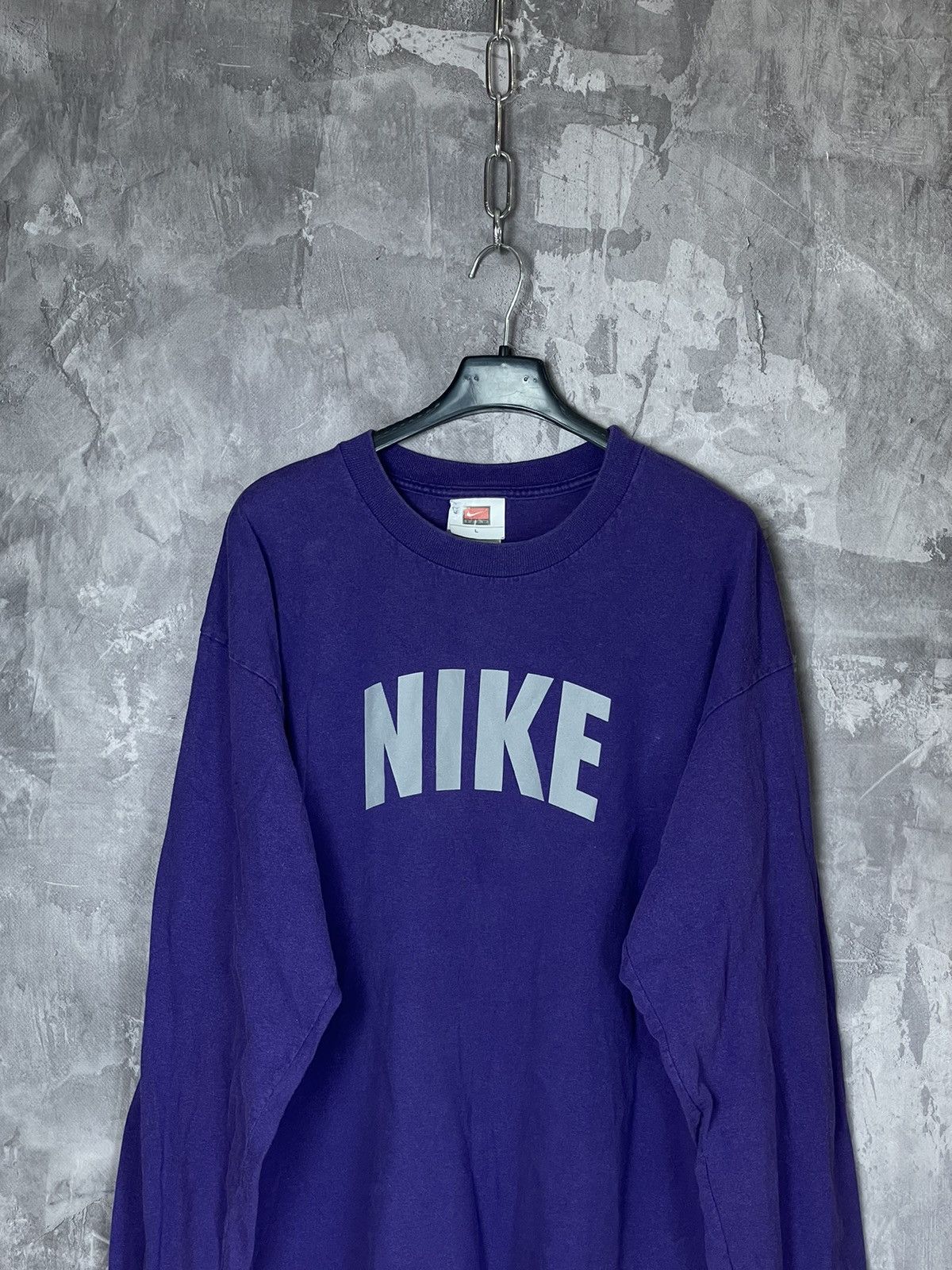 Nike × Vintage Vintage Y2K Nike big logo sweatshirt long sleeve Size US L / EU 52-54 / 3 - 2 Thumbnail