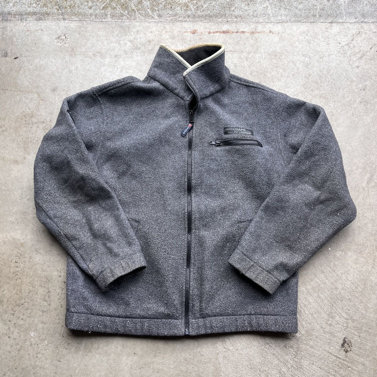 Chaps Ralph Lauren Vintage Y2K Chaps Ralph Lauren Gray Fleece Size US M / EU 48-50 / 2 - 3 Thumbnail