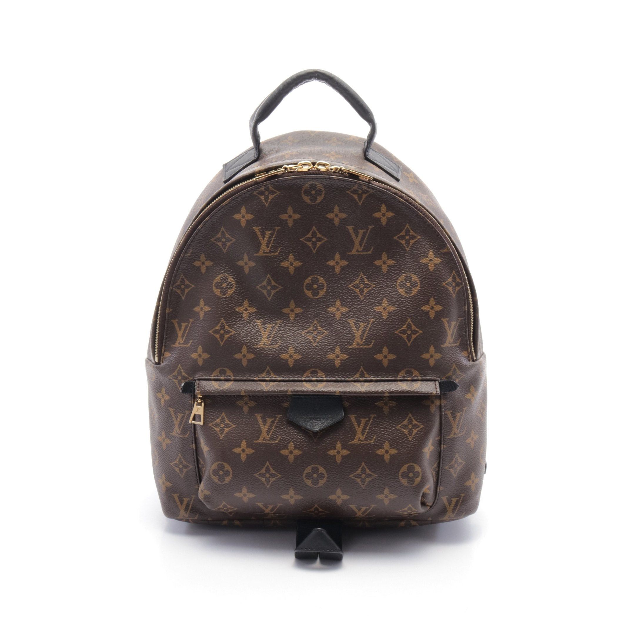 Louis Vuitton Louis Vuitton Palm Springs Backpack Mm Monogram Rucksack Leather Brown Black Size ONE SIZE - 1 Thumbnail