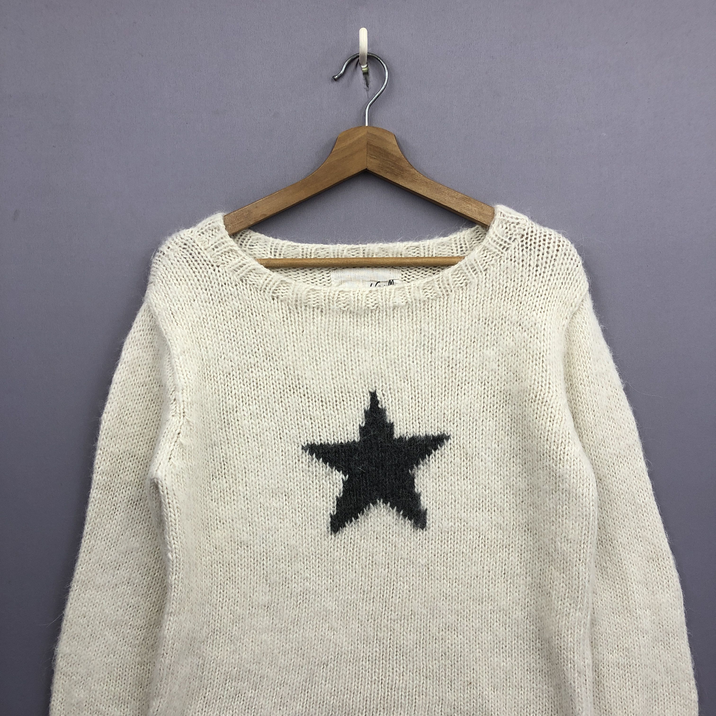 Homespun Knitwear × Japanese Brand Vintage Star Crochet Knitwear Sweater Japanese Sweatshirt Size US S / EU 44-46 / 1 - 2 Thumbnail