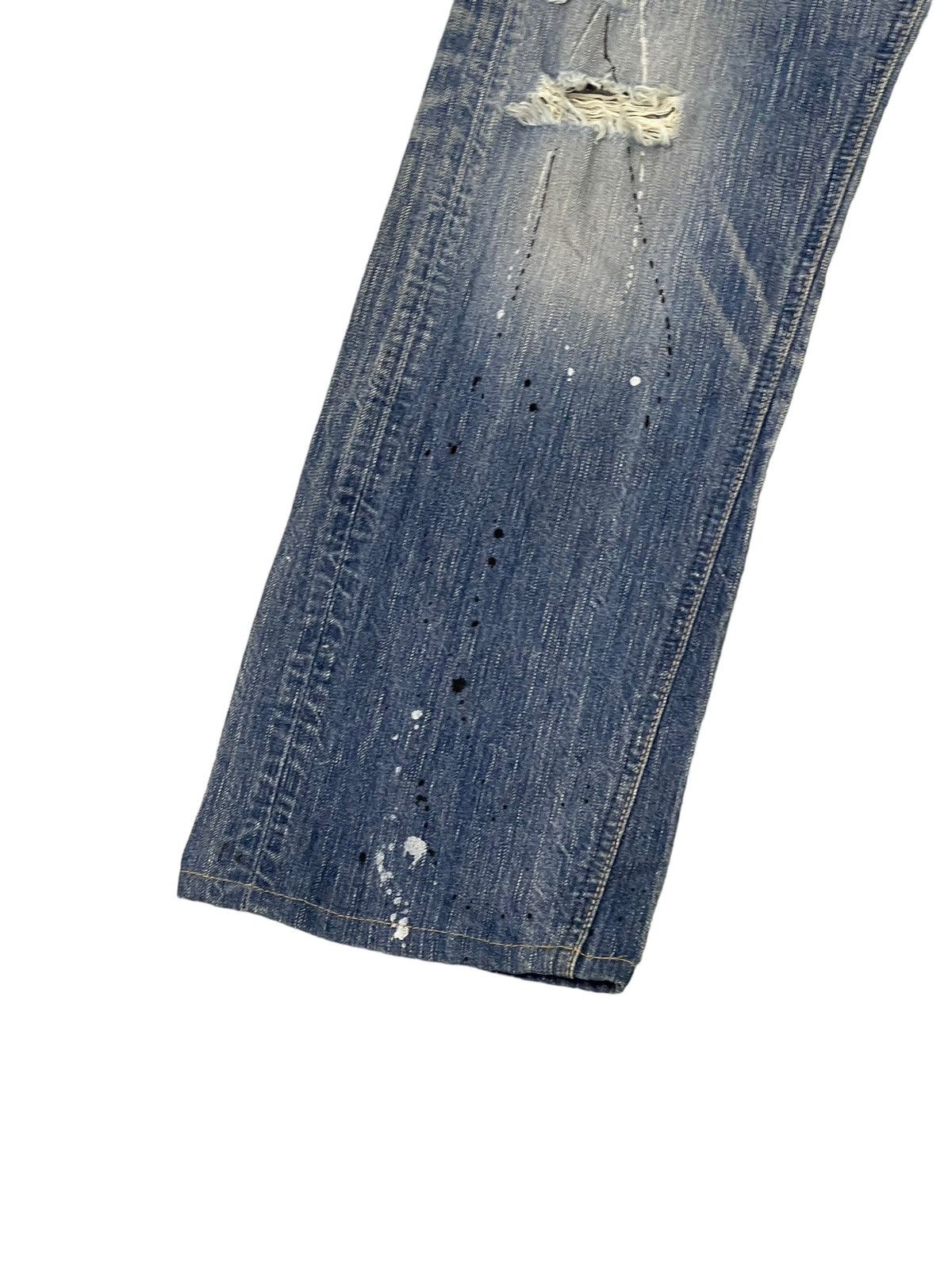 Edwin Distress Jeans Edwin 503 Faded Paint Splash Regular 7🟦5 Size US 34 / EU 50 - 5 Thumbnail