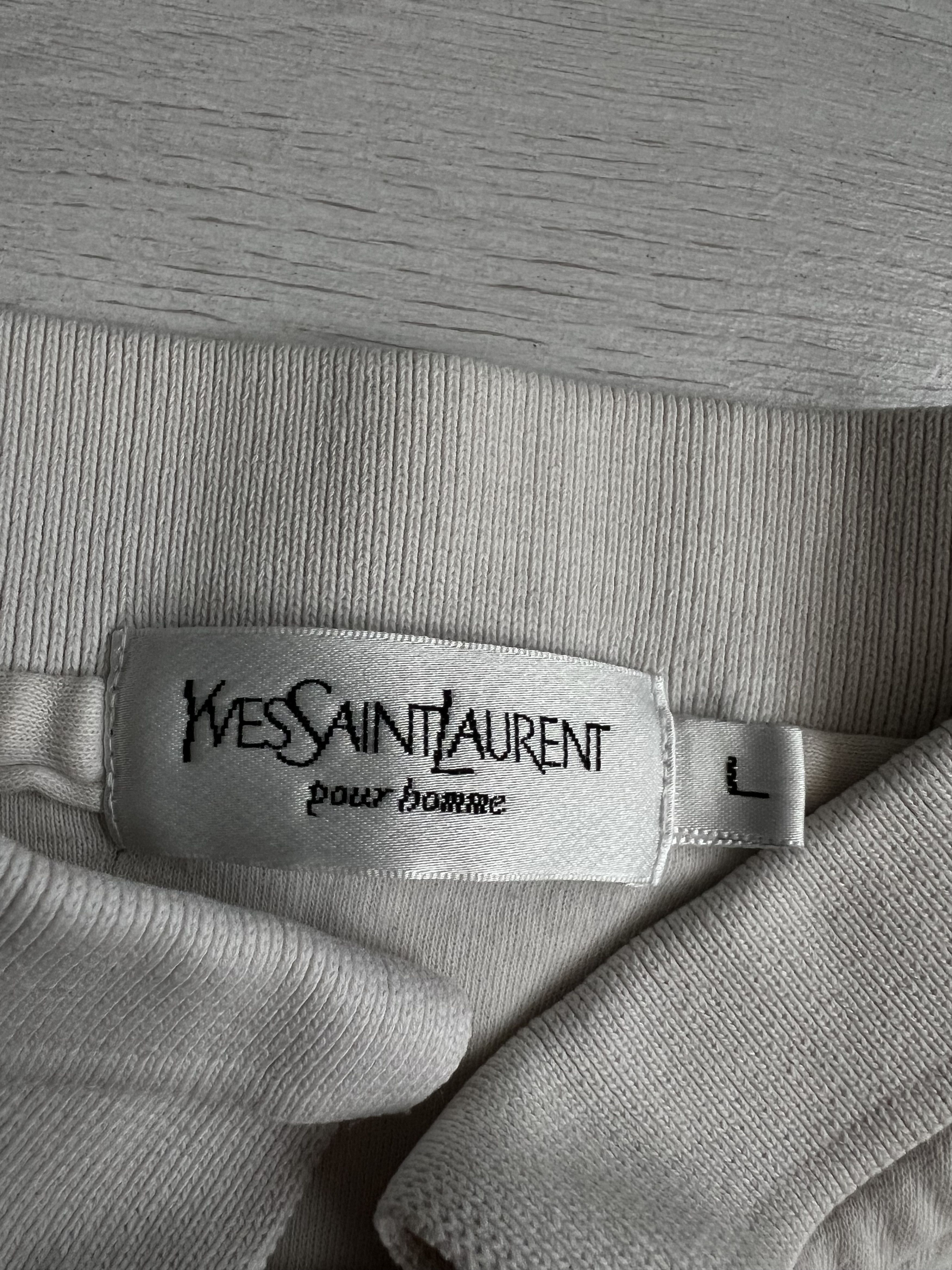 Yves Saint Laurent YSL Yves Saint Laurent polo shirt Luxury Old Money Size US L / EU 52-54 / 3 - 3 Thumbnail