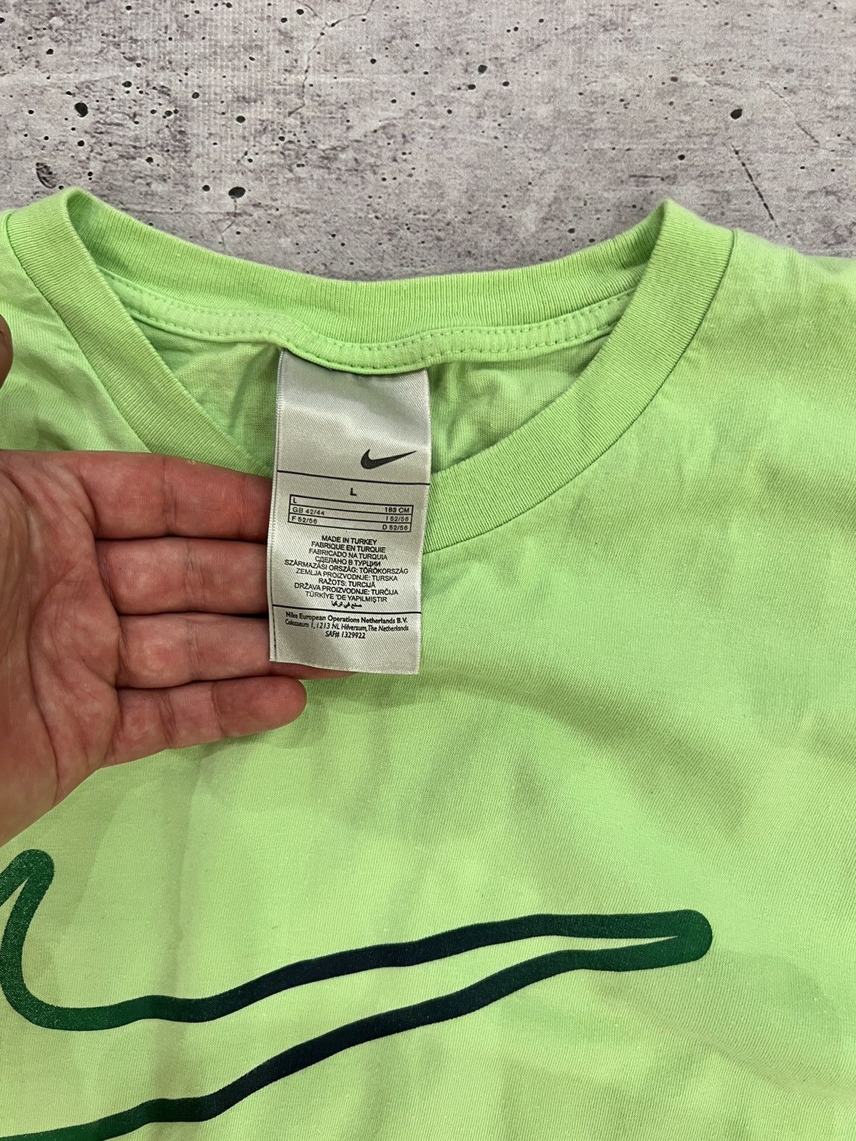 Nike × Vintage 🩸RARE🩸Nike Vintage y2k Swoosh Logo T Shirt Size US L / EU 52-54 / 3 - 5 Thumbnail