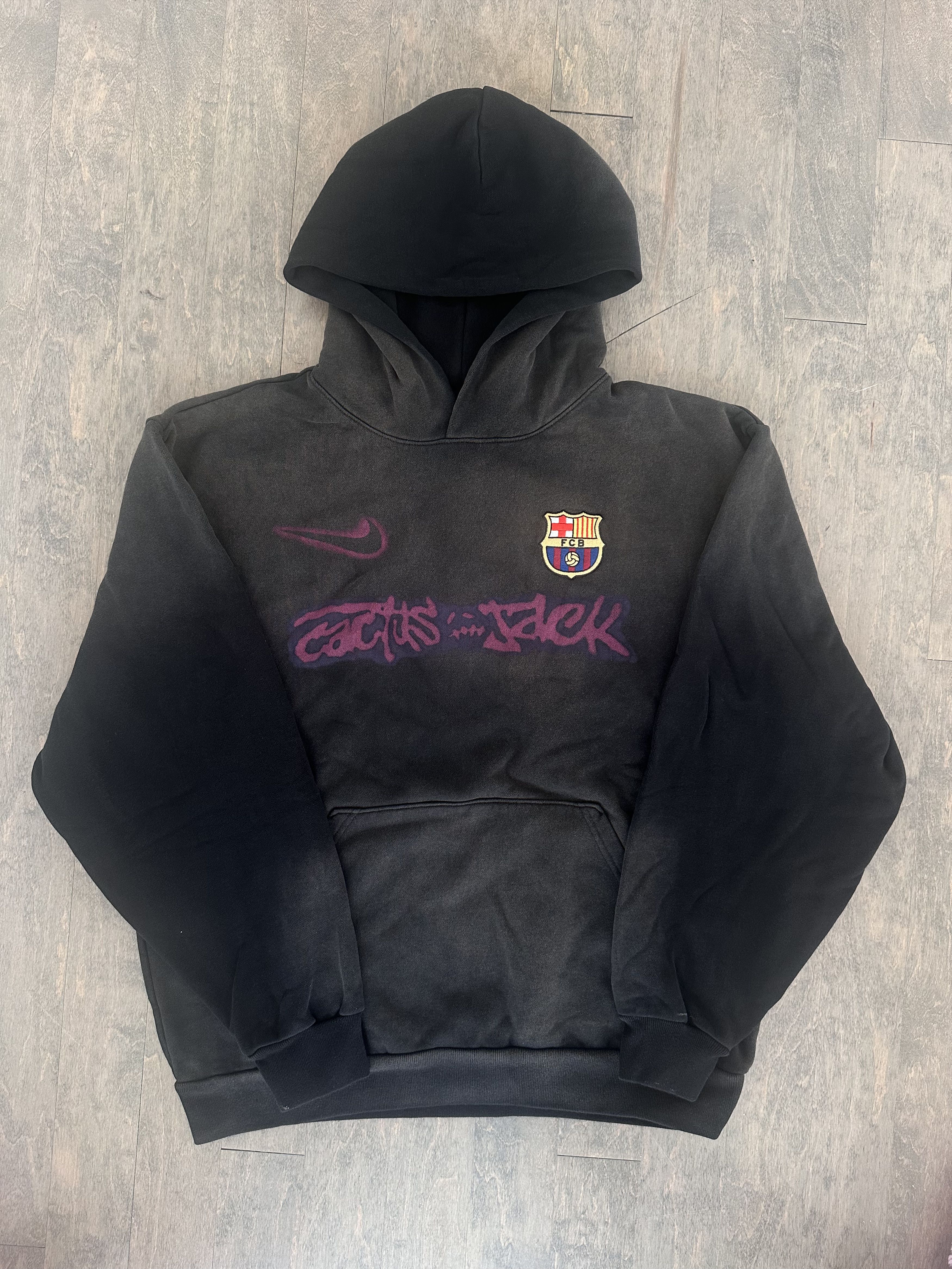 Travis Scott x Nike x FC Barcelona Spray Logo Hoodie