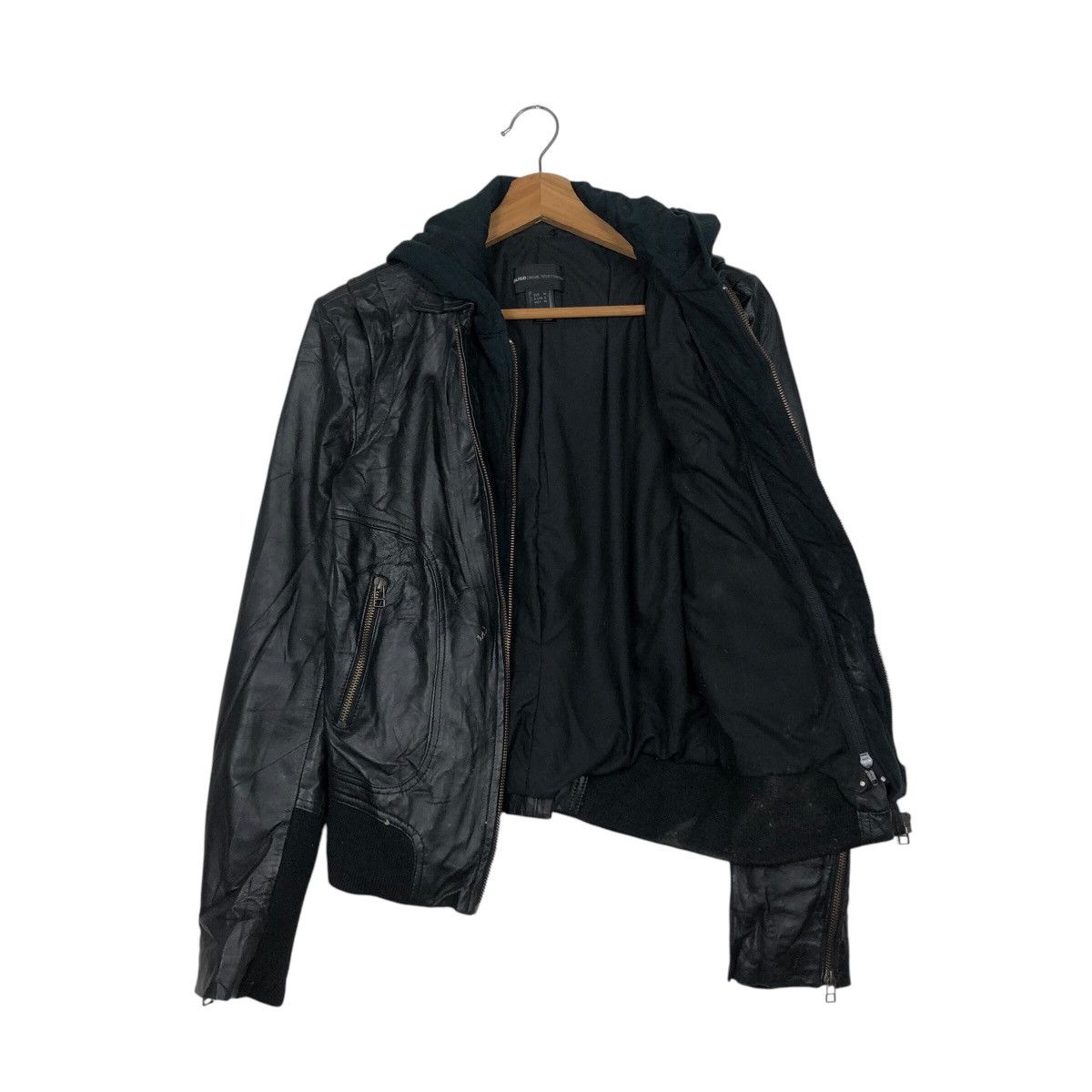Japanese Brand 📌Cropped Biker Soft Leather Jacket Mango Streetwear Size US M / EU 48-50 / 2 - 13 Thumbnail