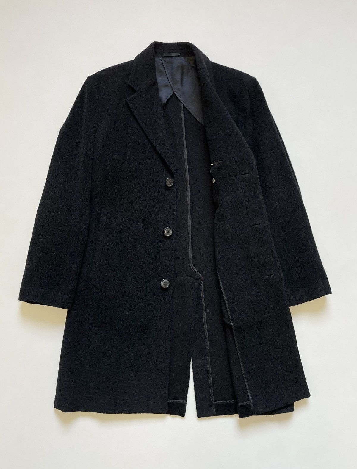 Our Legacy Brushed Black Wool Over Coat Size US M / EU 48-50 / 2 - 9 Thumbnail