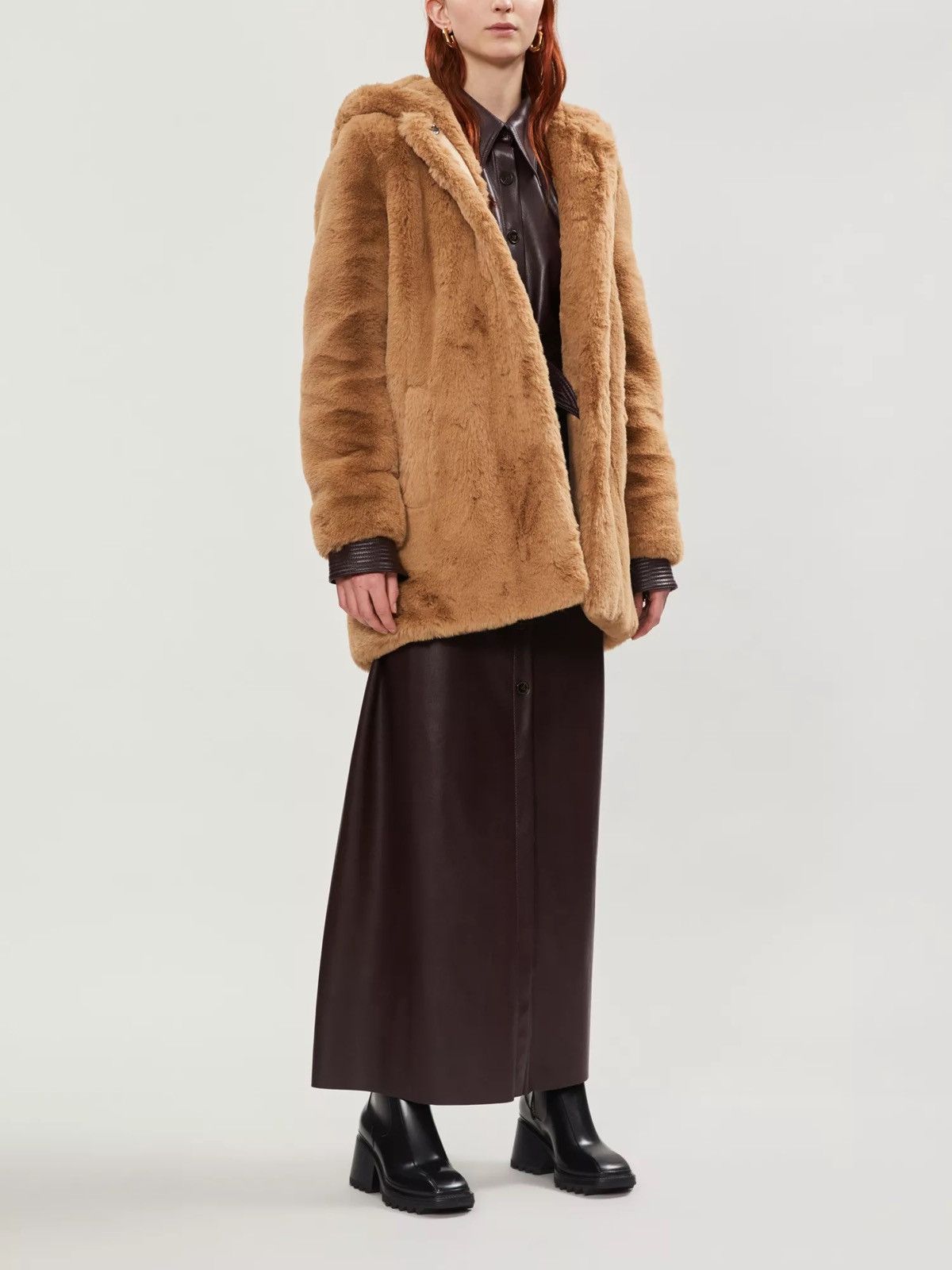Sandro Sandro faux fur hooded coat Size XS / US 0-2 / IT 36-38 - 2 Thumbnail