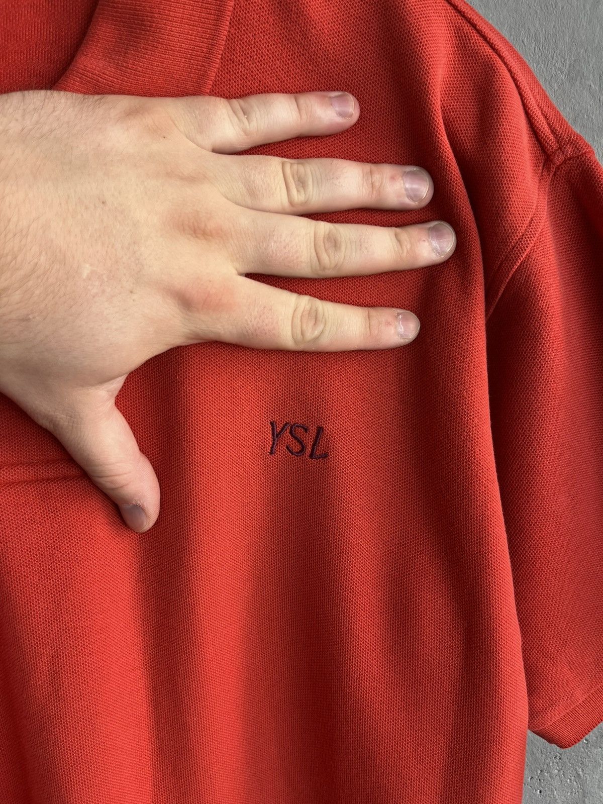 Yves Saint Laurent YSL polo shirt vintage 90s Size US L / EU 52-54 / 3 - 3 Thumbnail