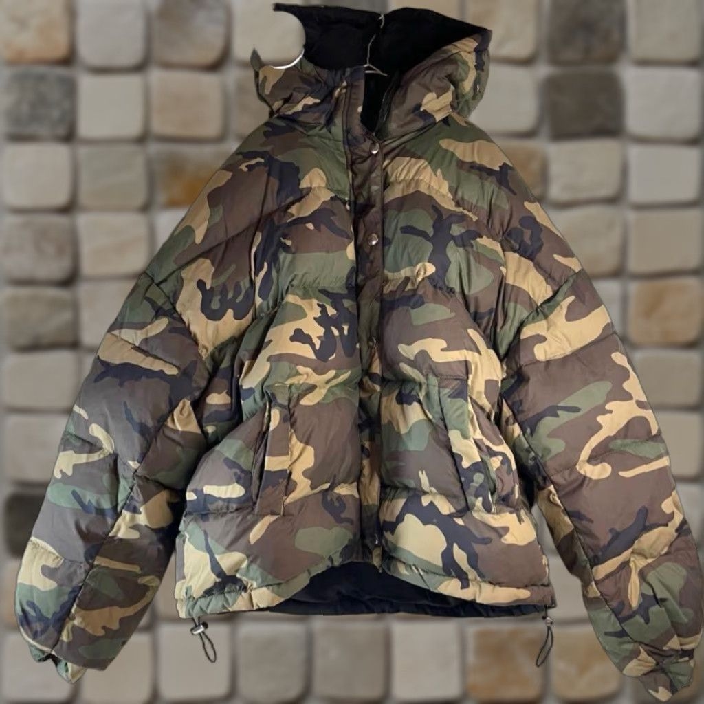 Vintage jouetie Down Jacket M Nylon KHK Camouflage Khaki Size M / US 6-8 / IT 42-44 - 1 Thumbnail