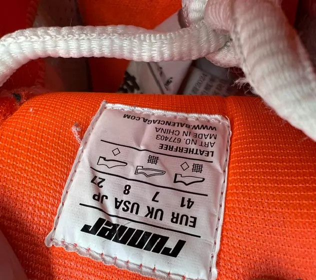 Balenciaga Balenciaga Runner Distressed White Orange 41 Size US 8 / EU 41 - 8 Thumbnail