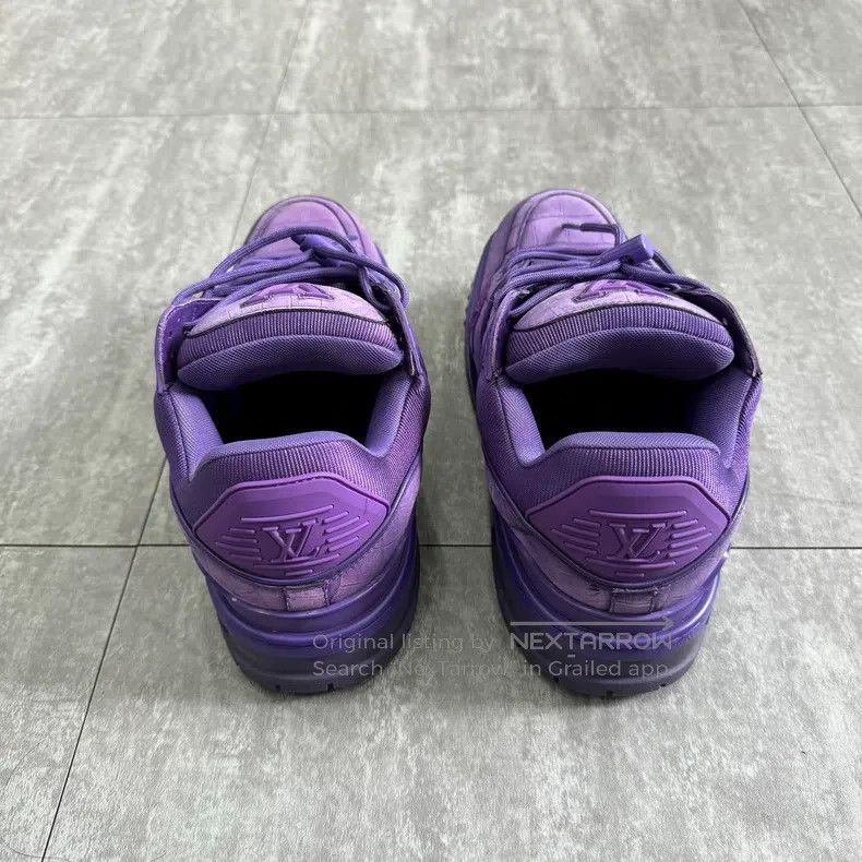 Louis Vuitton Louis Vuitton Trainer Purple Crocodile Fat Ding Board Shoe Size US 7.5 / EU 40-41 - 5 Thumbnail