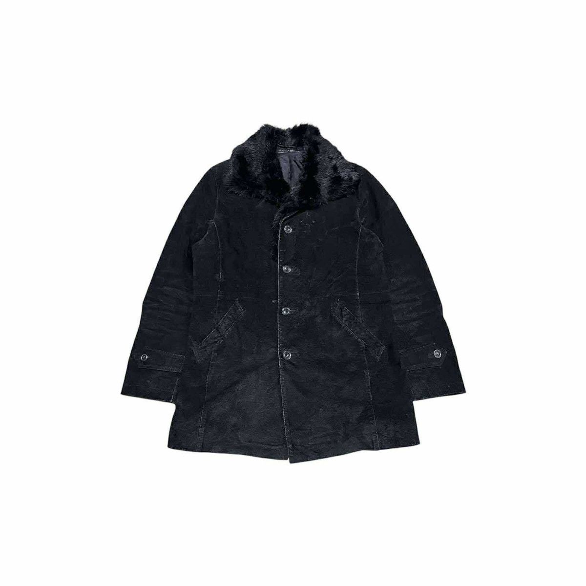 Michel Klein 🔥Y2K Archived Michel Klein Black Fur Pigskin Coat Jacket Size US M / EU 48-50 / 2 - 1 Thumbnail