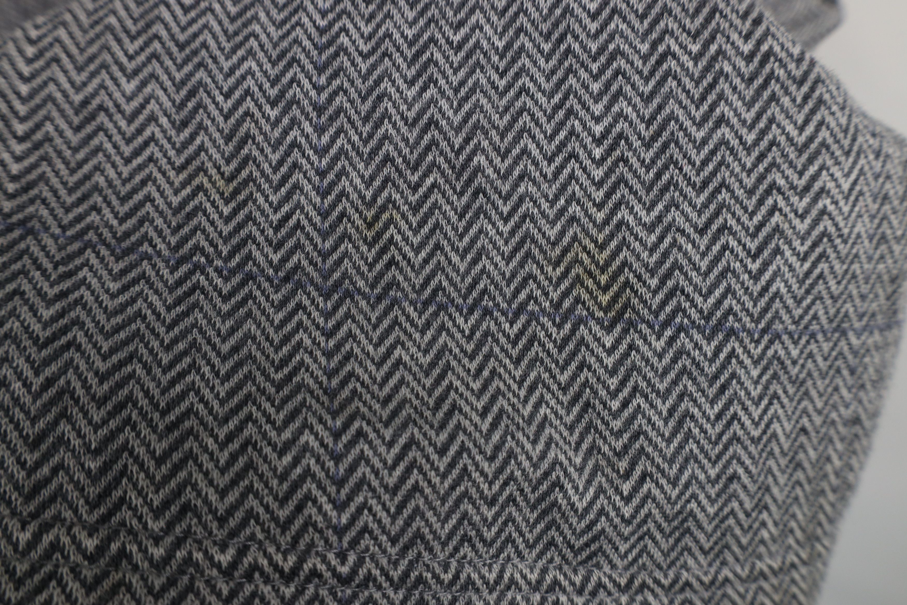 Vintage Vintage 90s Streetwear Striped Herringbone Knit Polo Shirt Size US M / EU 48-50 / 2 - 11 Thumbnail