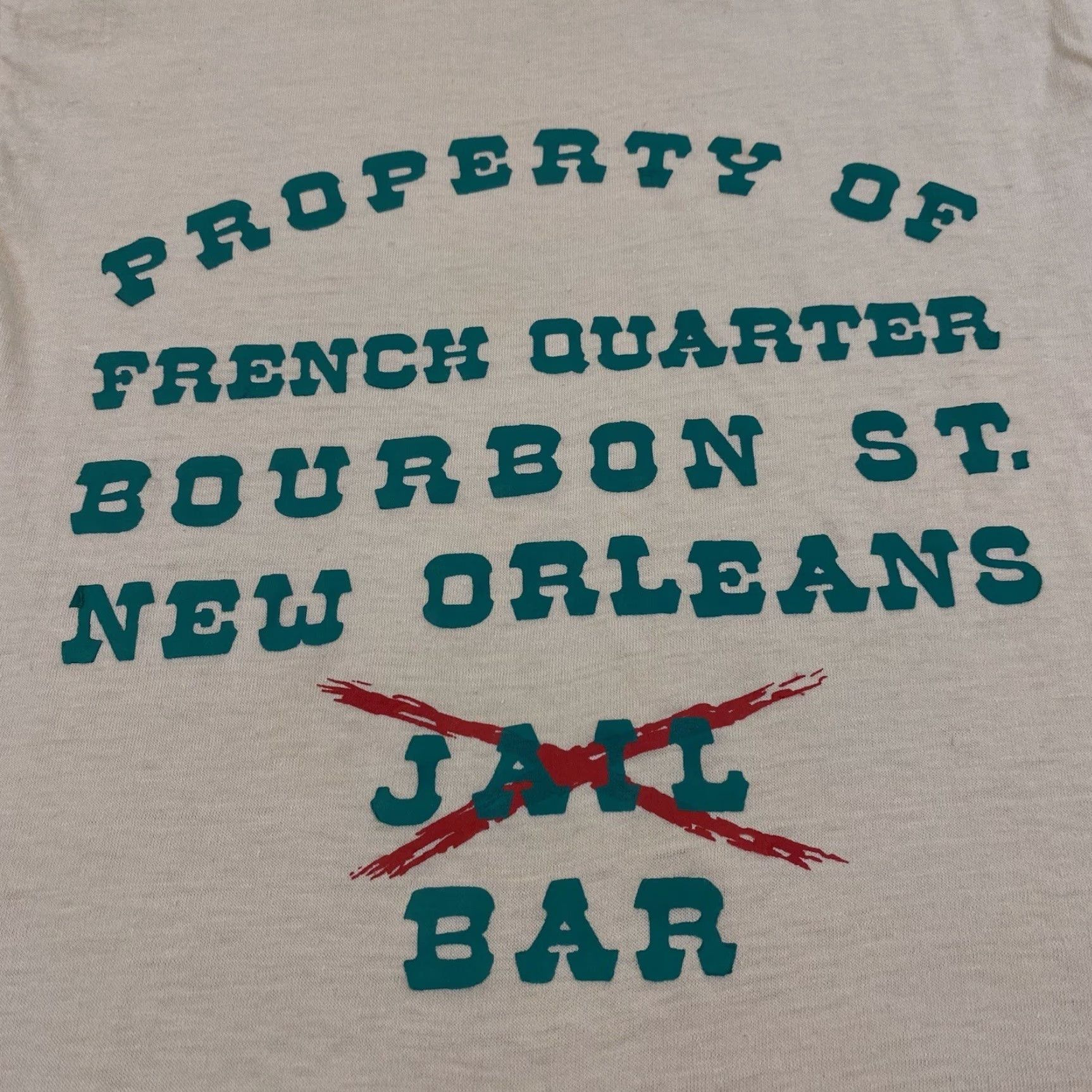 Vintage **VINTAGE 70s 80s New Orleans Mens Small Brown Beer Jail T-Shirt** User: **VINTAGE NEW ORLEANS MEN'S SMALL BROWN BEER JAIL T-SHIRT 70S 80S** Size US S / EU 44-46 / 1 - 2 Thumbnail