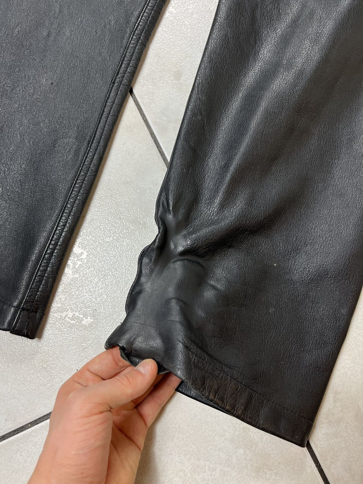 Leather × Vintage Vintage Conwell 32x32 leather classic pants trousers Size US 32 / EU 48 - 21 Thumbnail