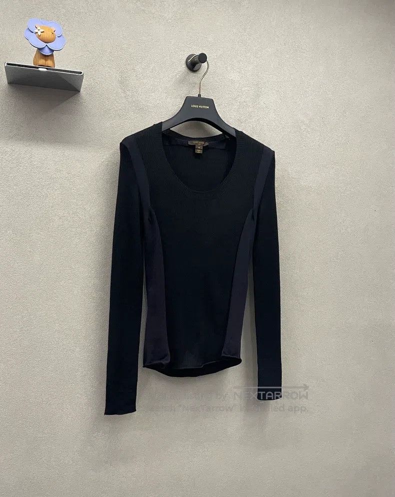 Louis Vuitton Louis Vuitton Patchwork black sweater Size S / US 4 / IT 40 - 2 Thumbnail