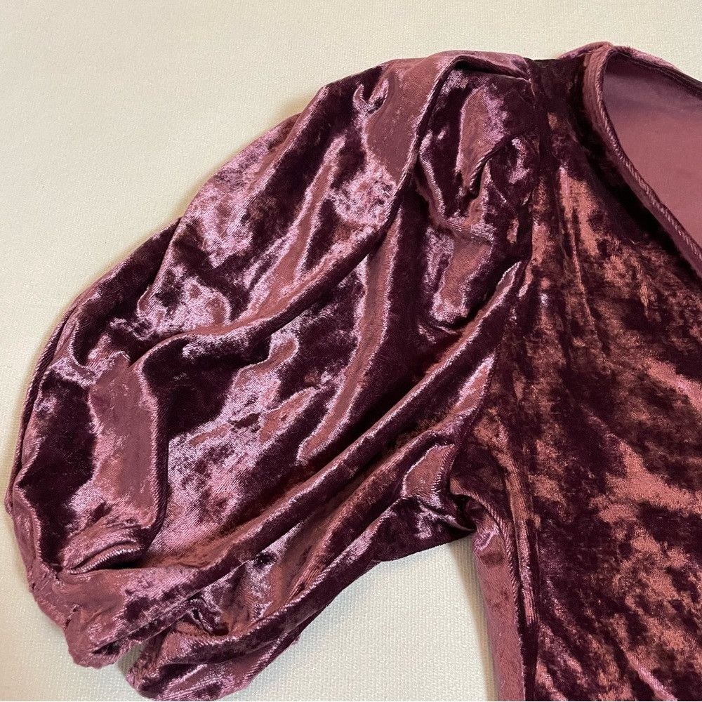 Free People New Free People Don't You Wish Velvet Purple Bodysuit Size Size S / US 4 / IT 40 - 9 Thumbnail