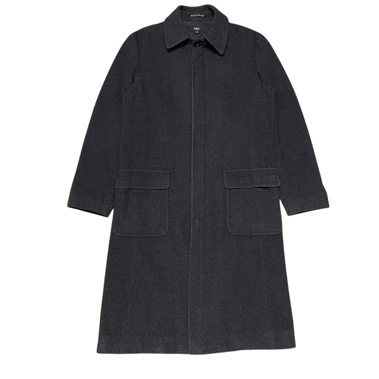 Yohji Yamamoto Ined Homme by Yohji Yamamoto Wool Long Coat Size US S / EU 44-46 / 1 - 1 Thumbnail