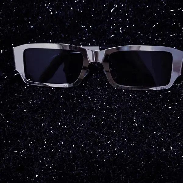 Designer × Vintage Retro silver Cyberpunk sunglasses Size ONE SIZE - 4 Thumbnail