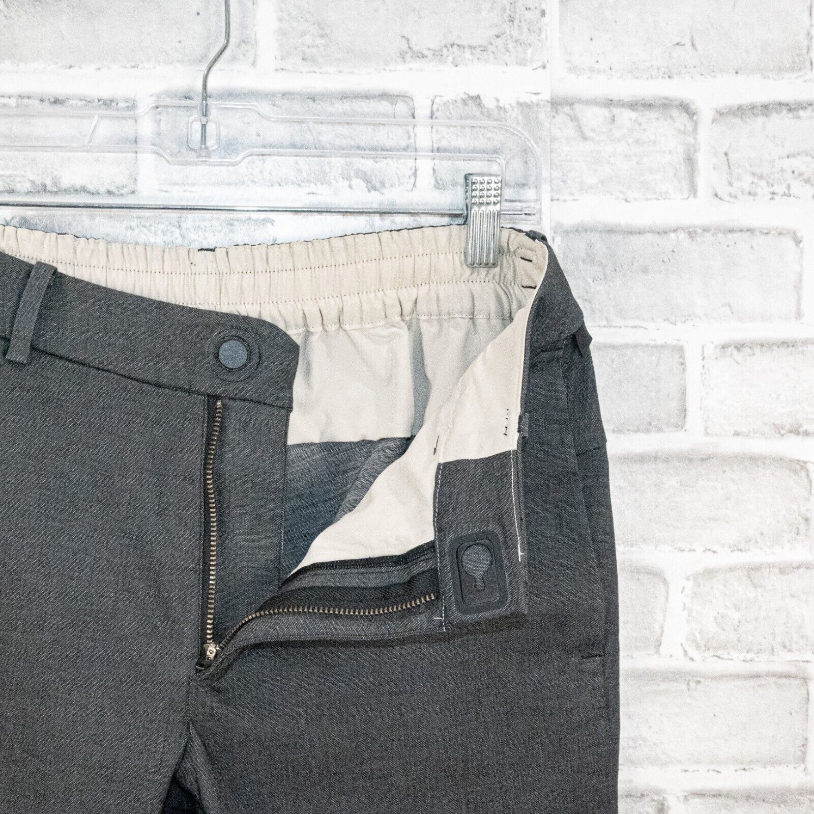 Lululemon Lululemon Shadow Lite Pants in Charcoal Gray elastic waist Size US 32 / EU 48 - 4 Thumbnail