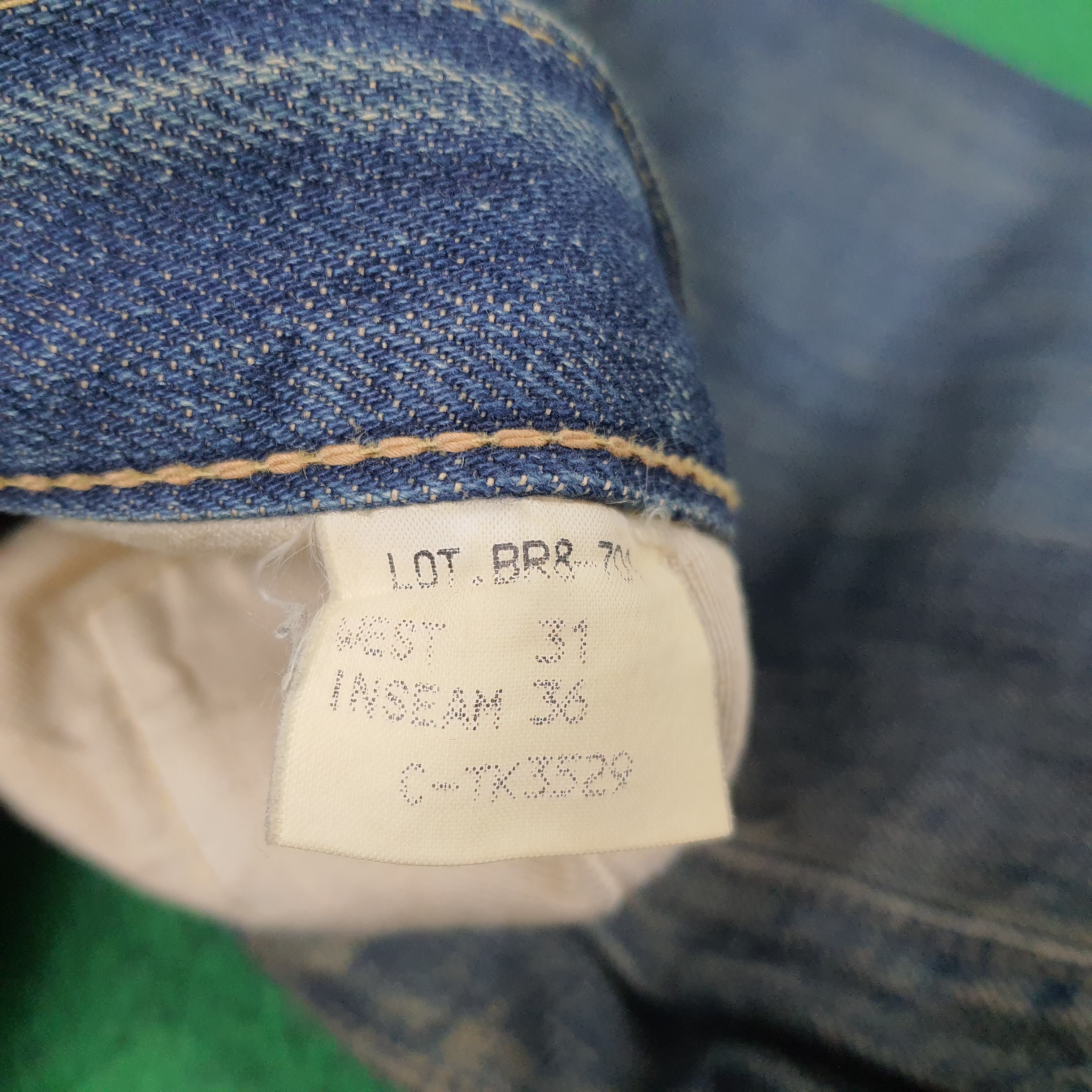BARNS OUTFITTERS × Japanese Brand × Vintage Vintage Barns Outfitters Selvedge Repaired Jeans Size US 28 / EU 44 - 7 Thumbnail