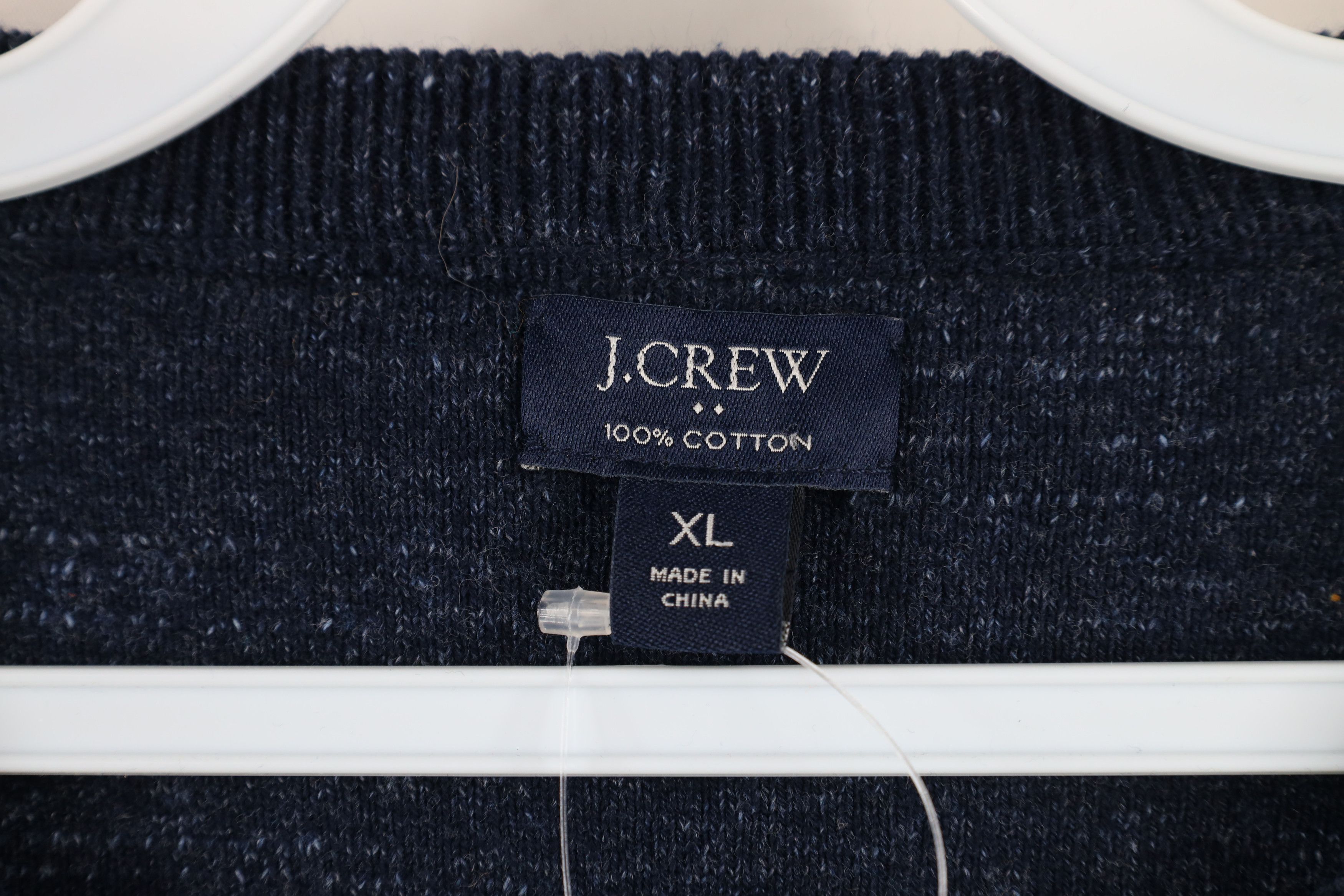 J.Crew × Vintage New J Crew Raglan Budded Cotton Knit Crewneck Sweater Blue Size US XL / EU 56 / 4 - 5 Thumbnail