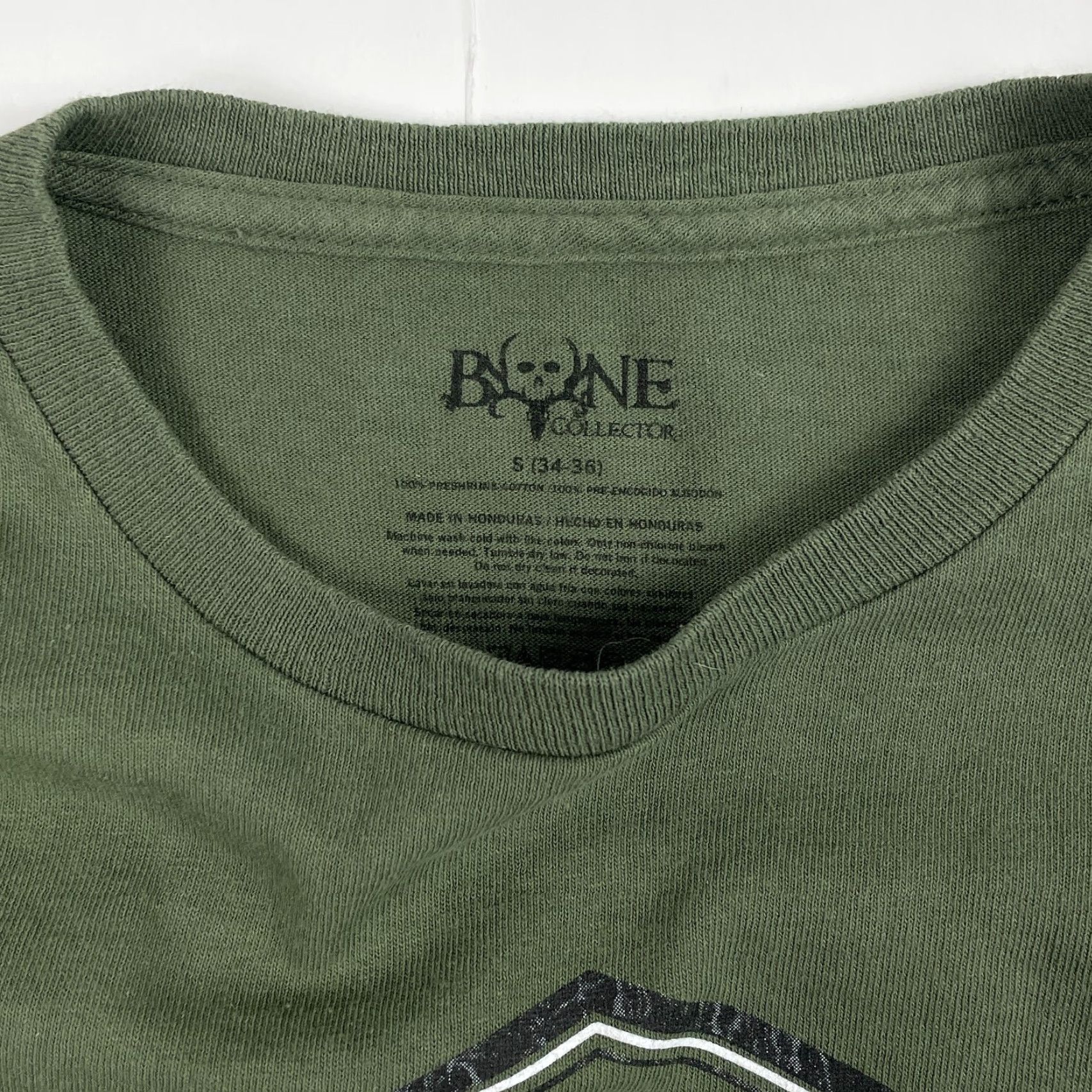 Bones Bone Collector Shirt Mens Small Green Long Sleeve Crew Neck Hiking Outdoors Outdoor Logo T-Shirt Mens Size US S / EU 44-46 / 1 - 6 Thumbnail