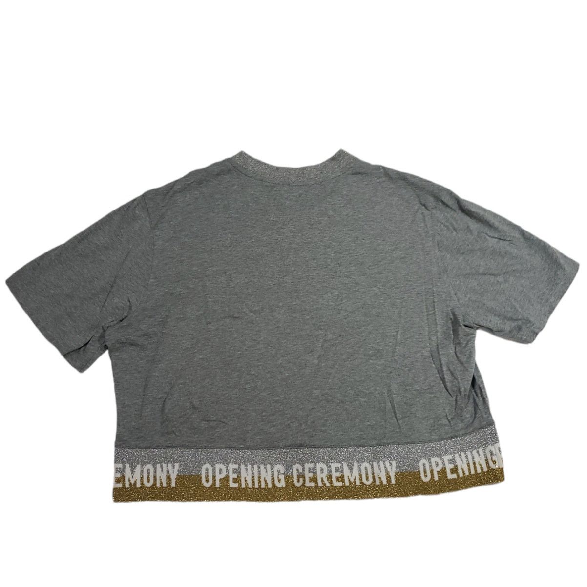 Opening Ceremony Opening Ceremony | Cropped Shirt w/Gold & Silver Band |Large Size L / US 10 / IT 46 - 4 Thumbnail