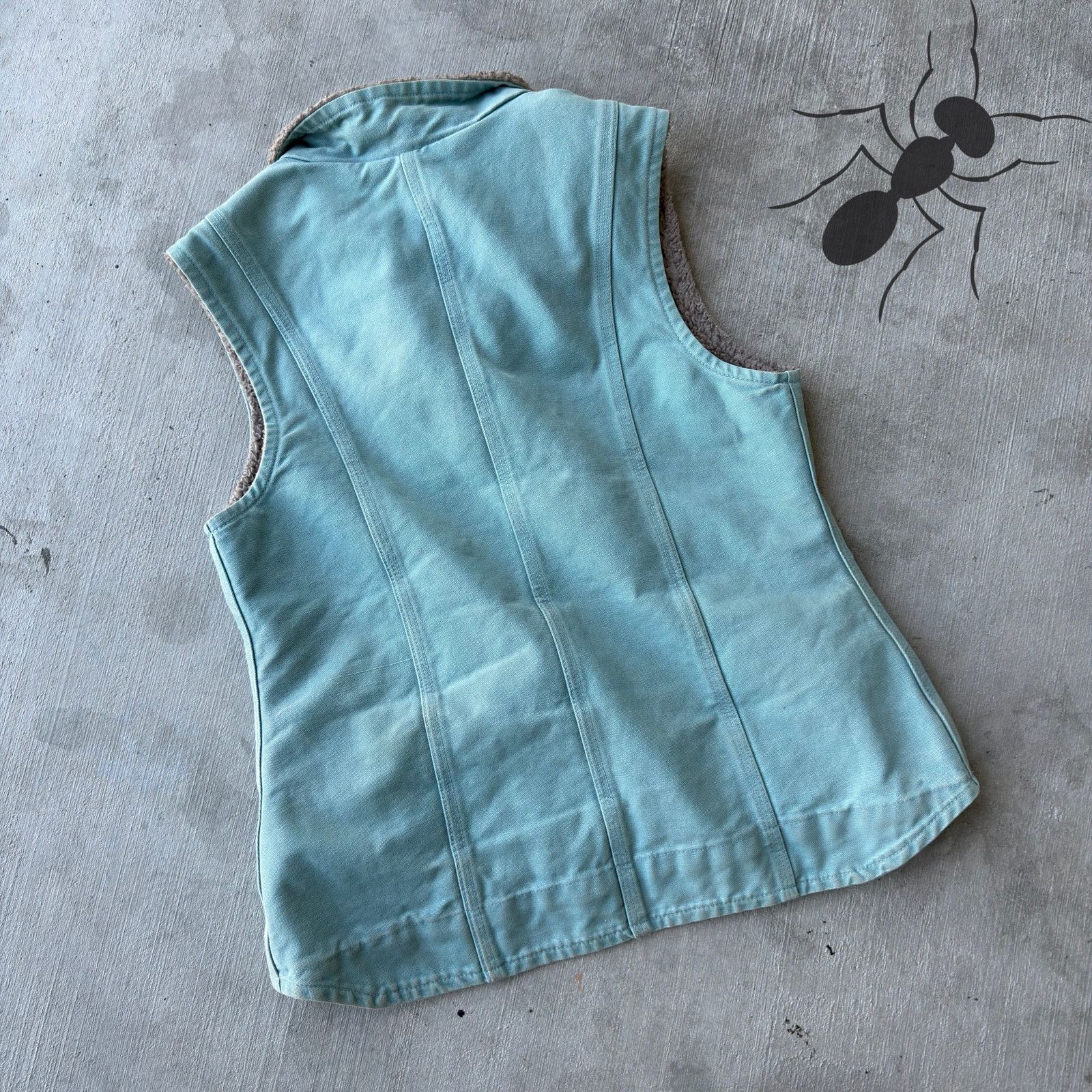 Carhartt × Vintage Carhartt WOMENS WV001 light blue work wear vest Size US S / EU 44-46 / 1 - 5 Thumbnail
