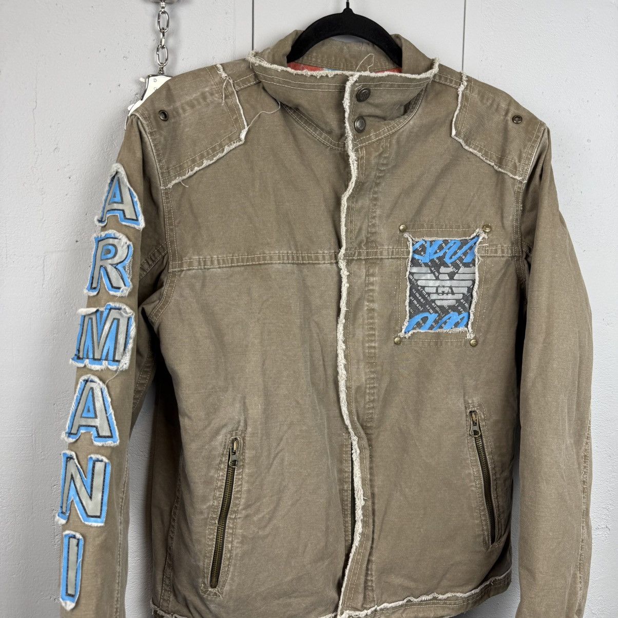 Emporio Armani Vinatge Avant Garde Emporio Armani Jacket Logo Size US L / EU 52-54 / 3 - 3 Thumbnail