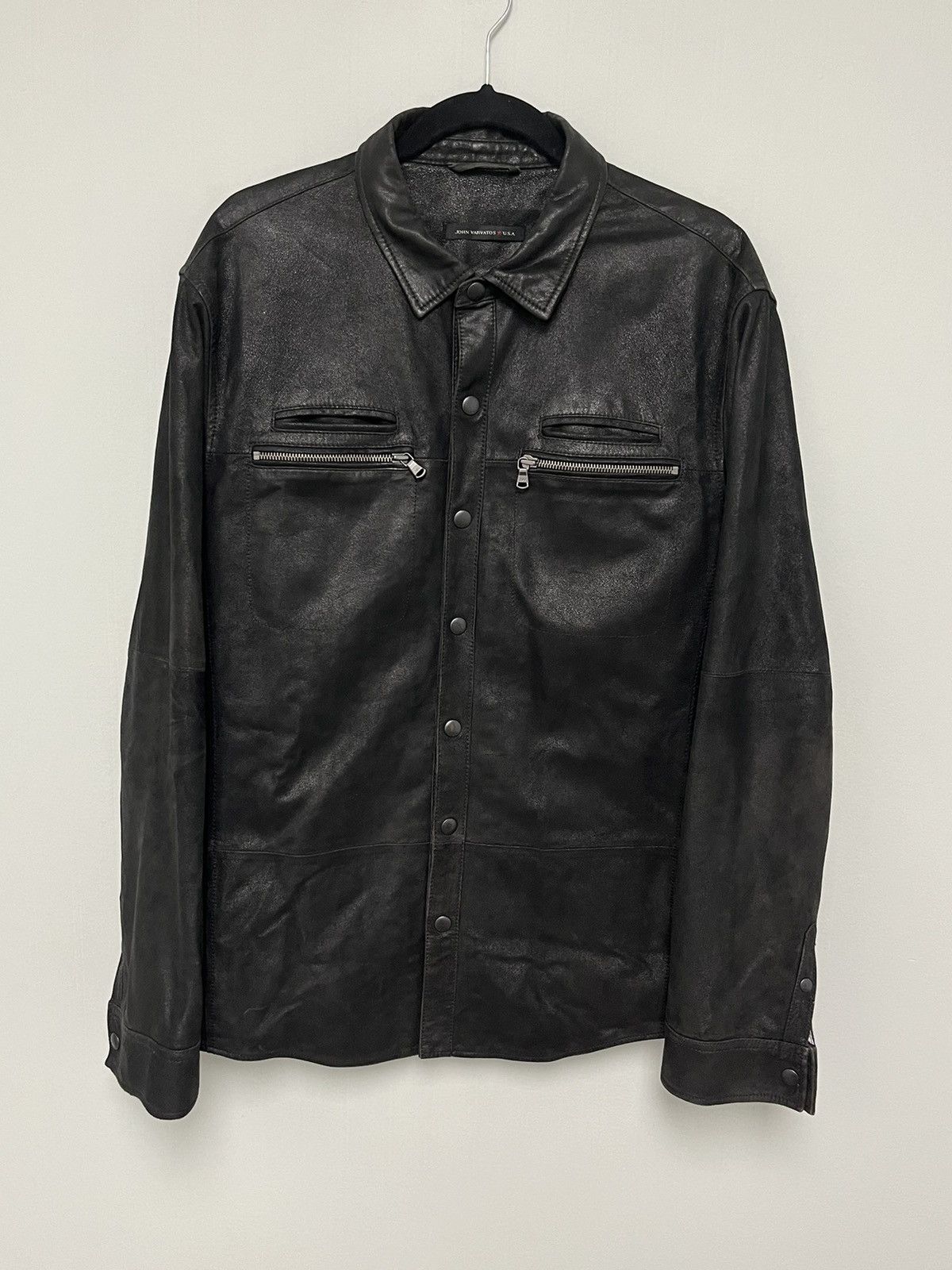 John Varvatos Suede zipper pocket jacket. Large Size US L / EU 52-54 / 3 - 6 Thumbnail